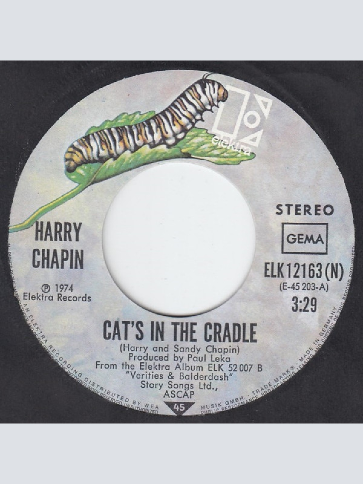Vinyl / Harry Chapin - Cat's In The Cradle / Vacancy