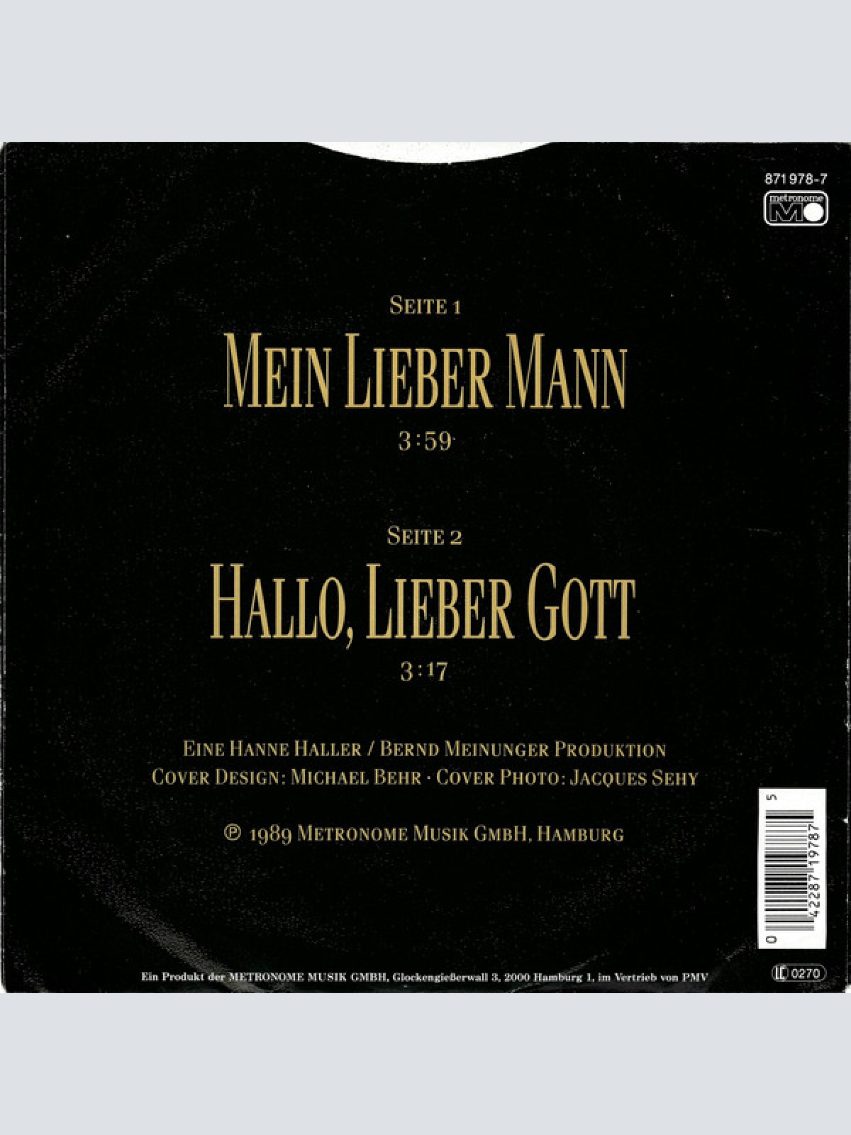 Vinyl / Hanne Haller - Mein Lieber Mann