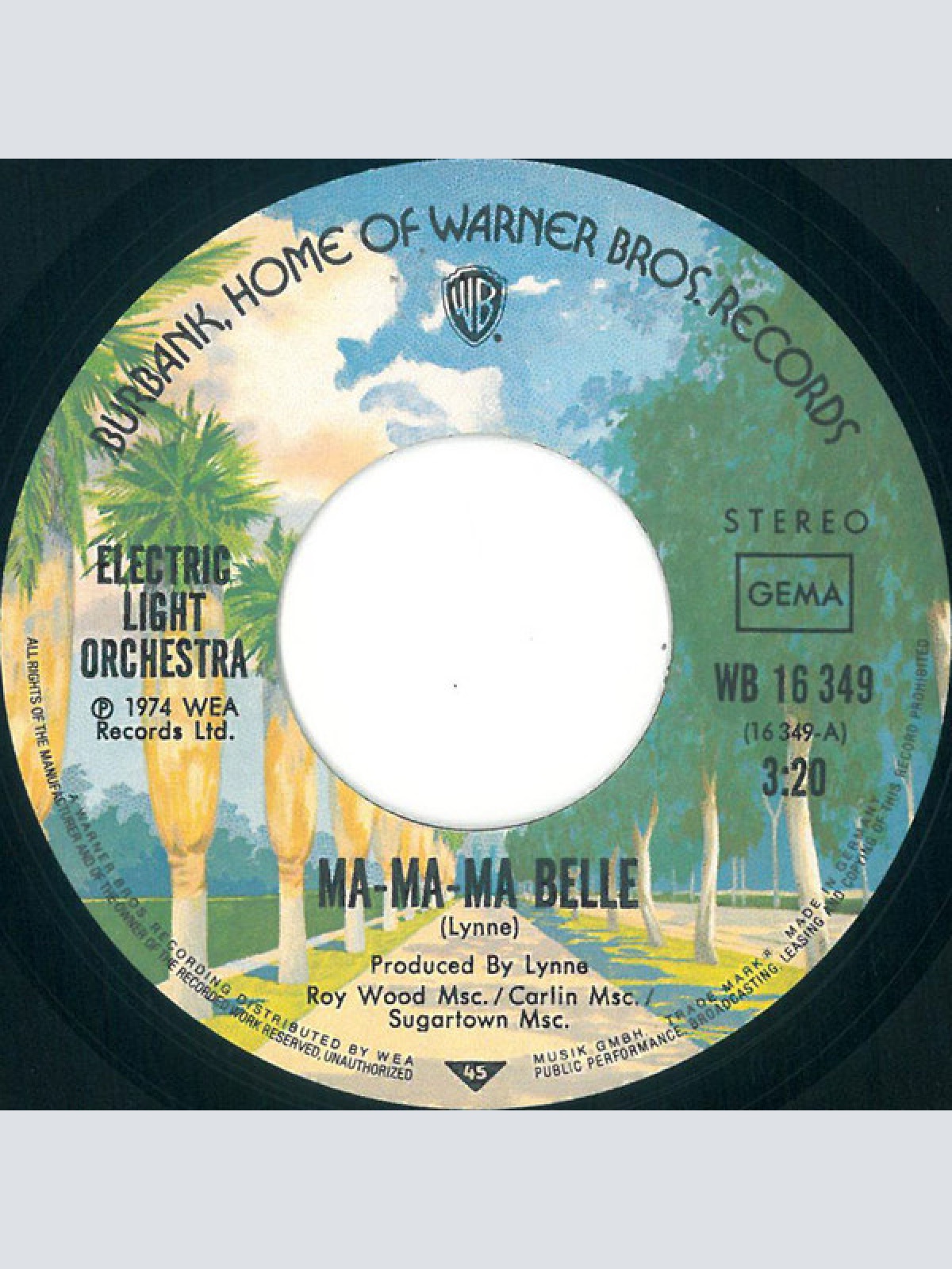 Vinyl / Electric Light Orchestra - Ma-Ma-Ma Belle