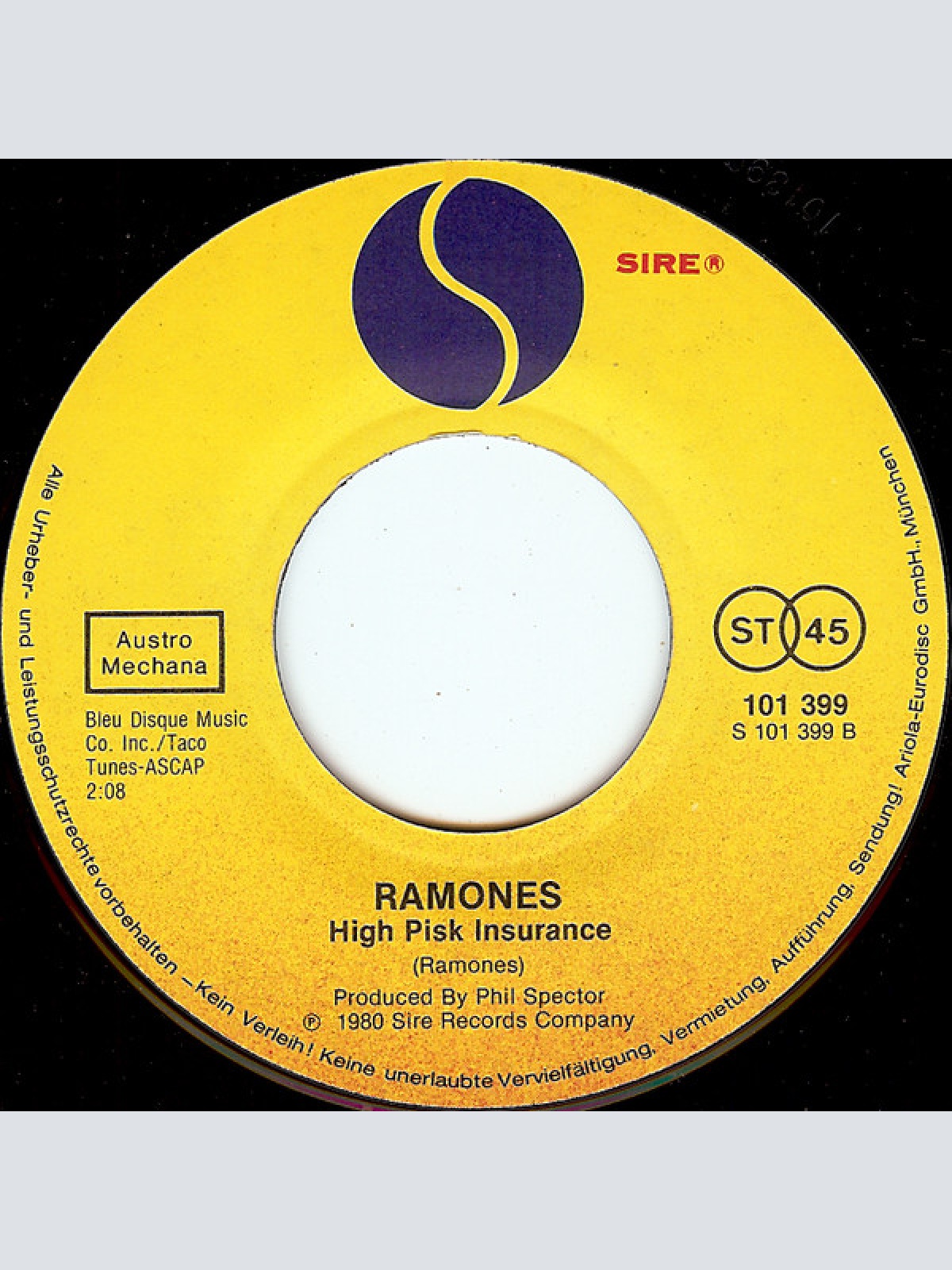Vinyl / Ramones - Baby, I Love You