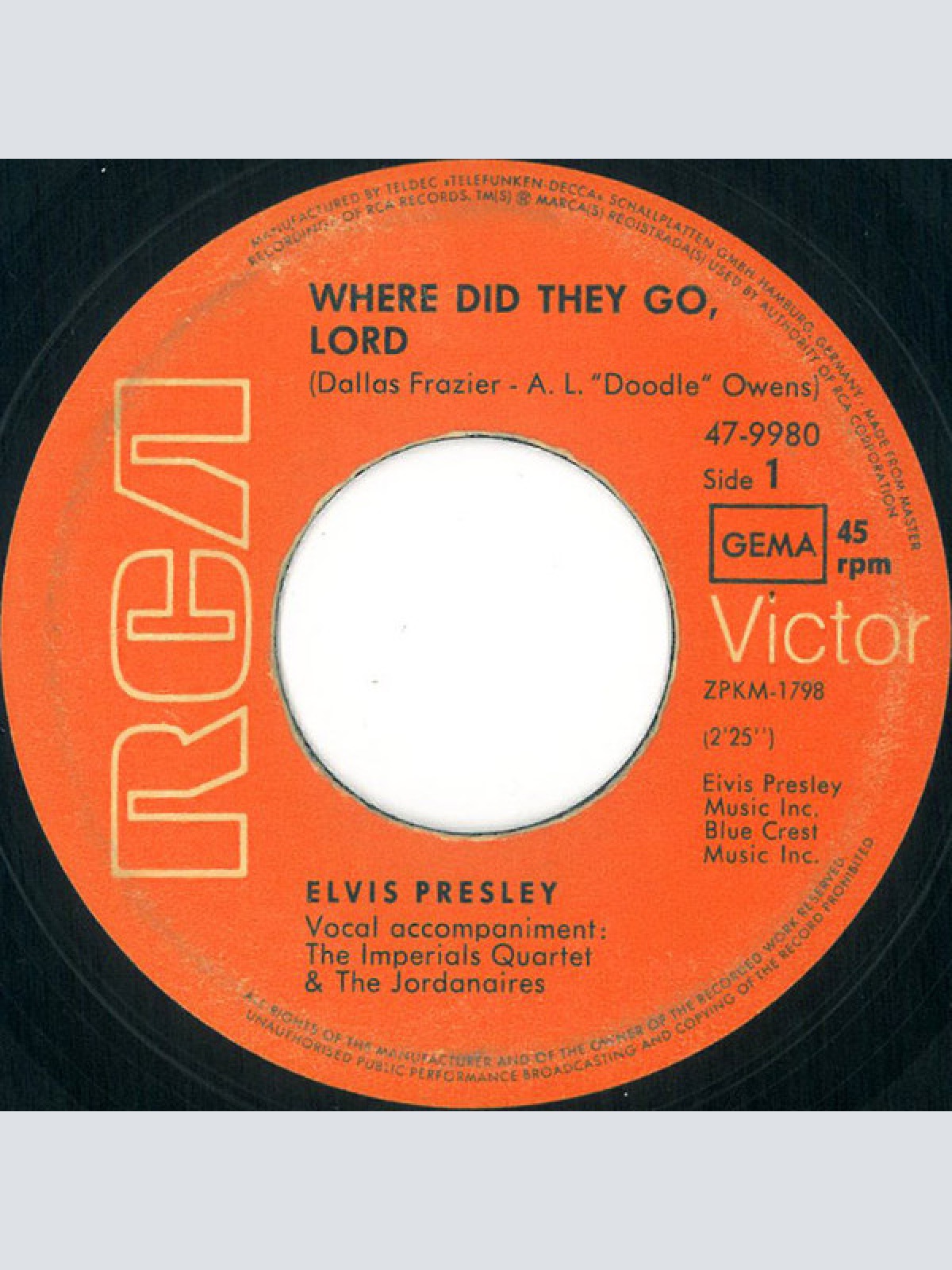 Vinyl / Elvis* - Where Did They Go, Lord