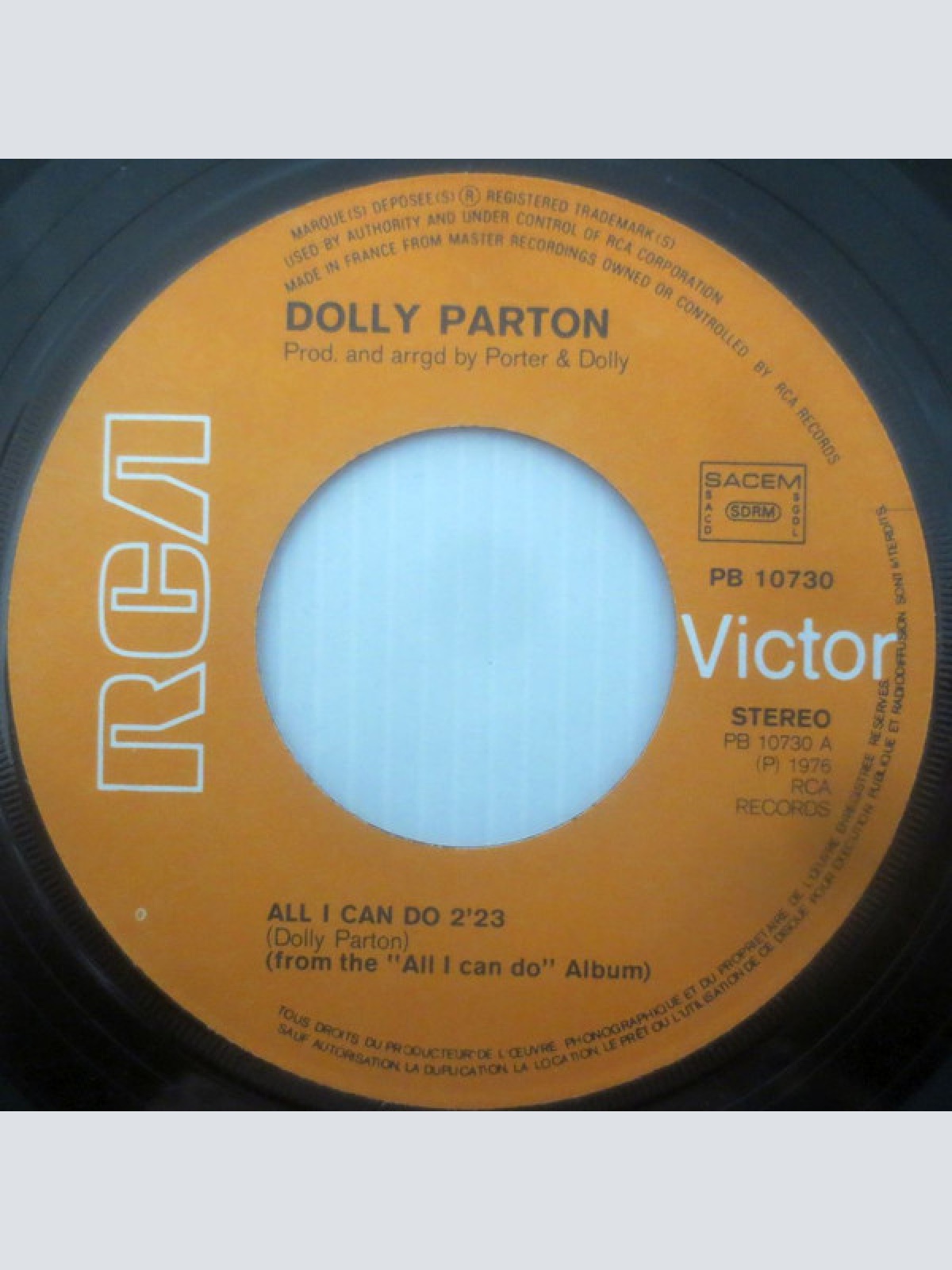 Vinyl / Dolly Parton - All I Can Do