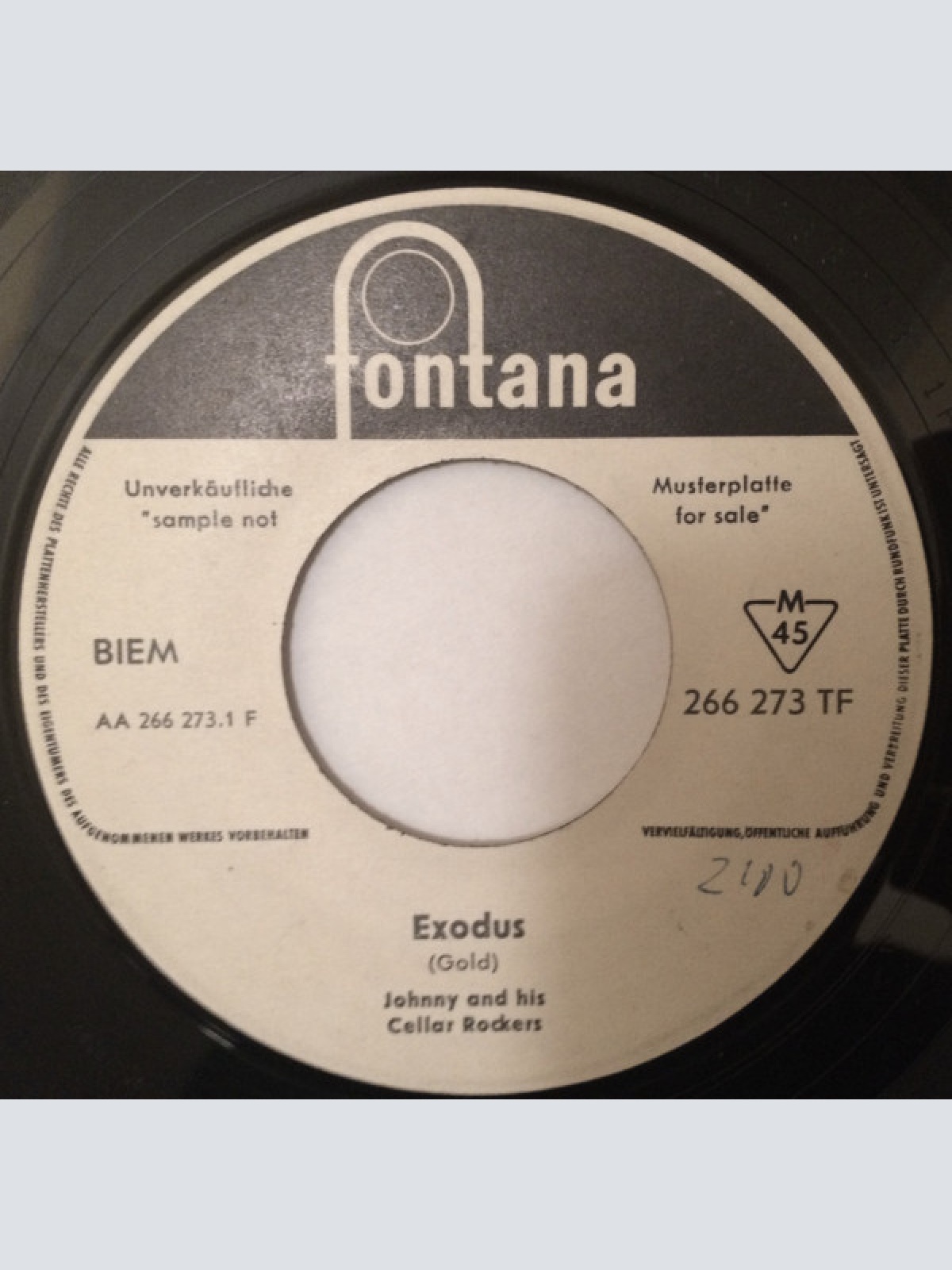 Vinyl / Johnny And His Cellar Rockers - Exodus