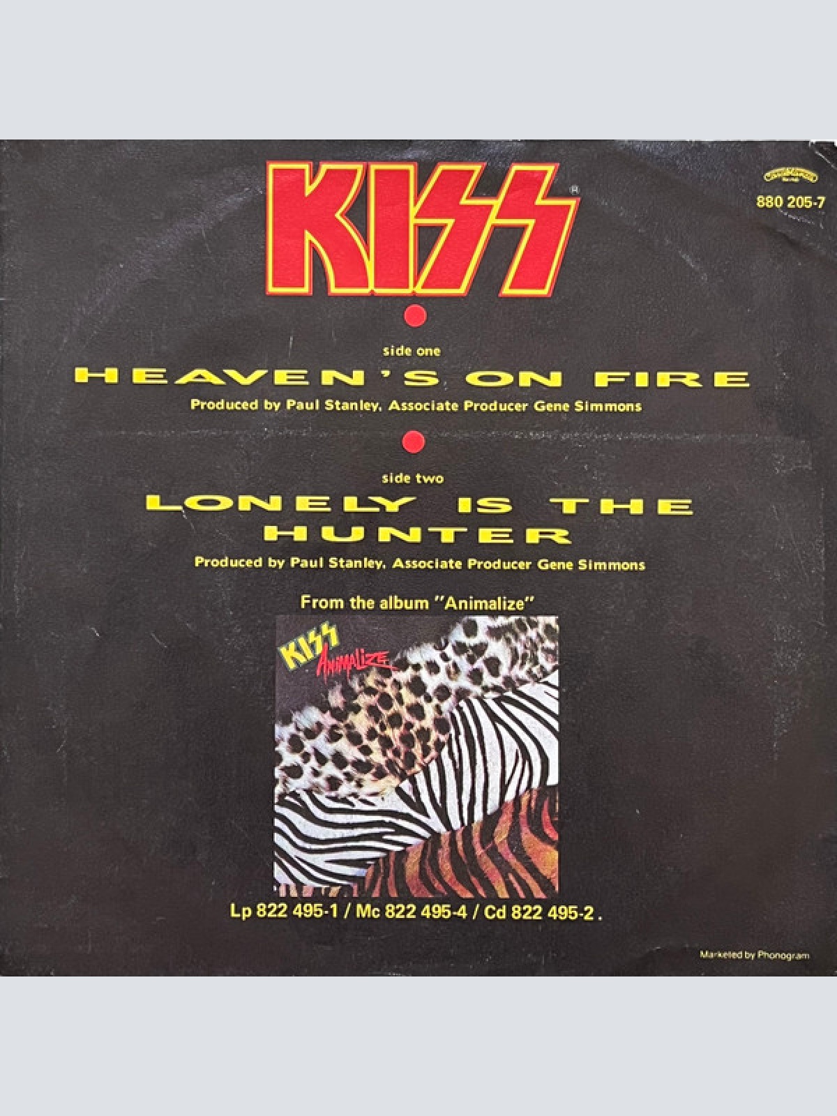 Vinyl / Kiss - Heaven's On Fire