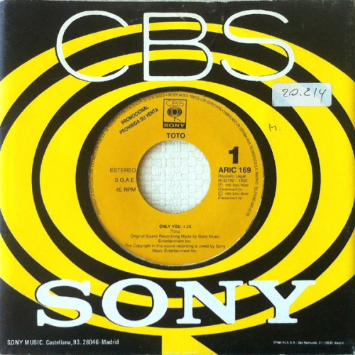 Vinyl / Toto - Only You