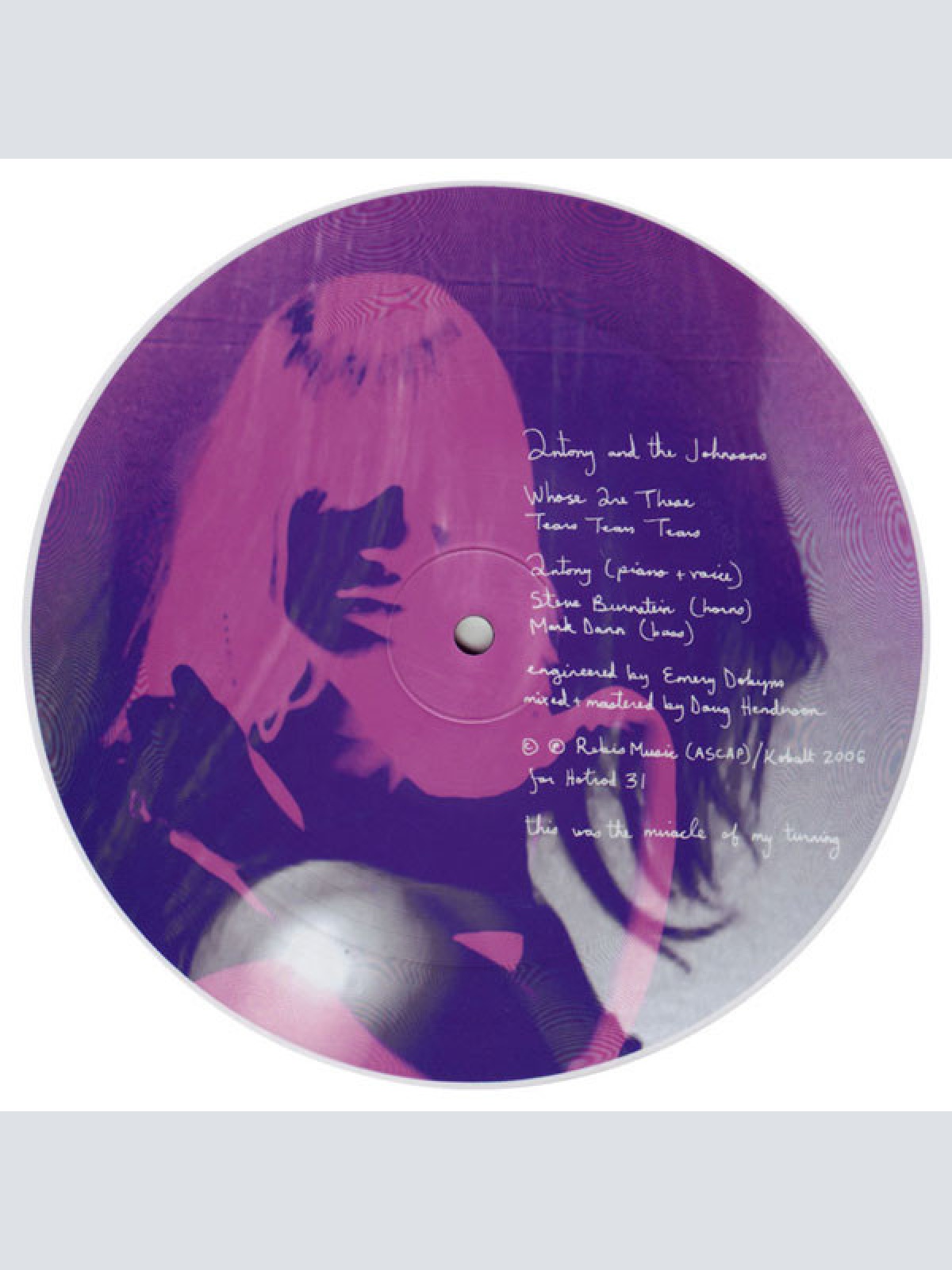 Vinyl / Antony And The Johnsons - Whose Are These / Tears Tears Tears