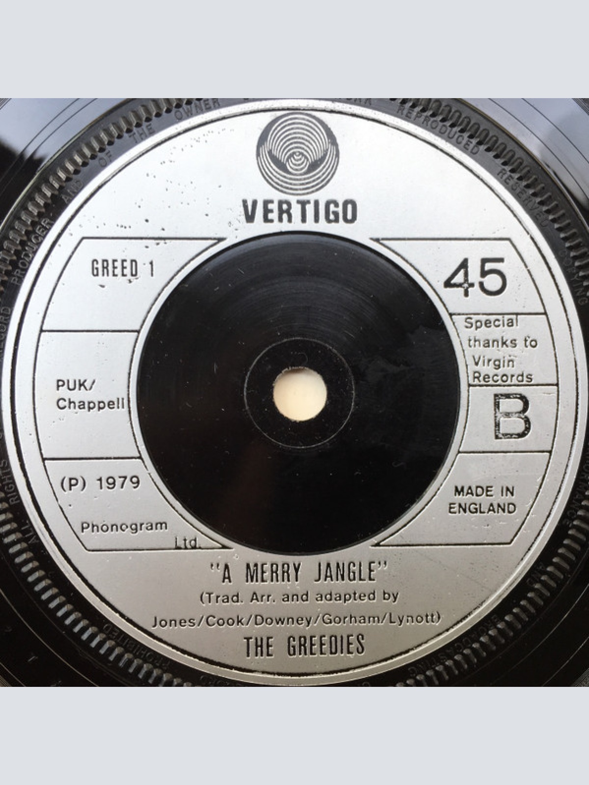 Vinyl / The Greedies - A Merry Jingle