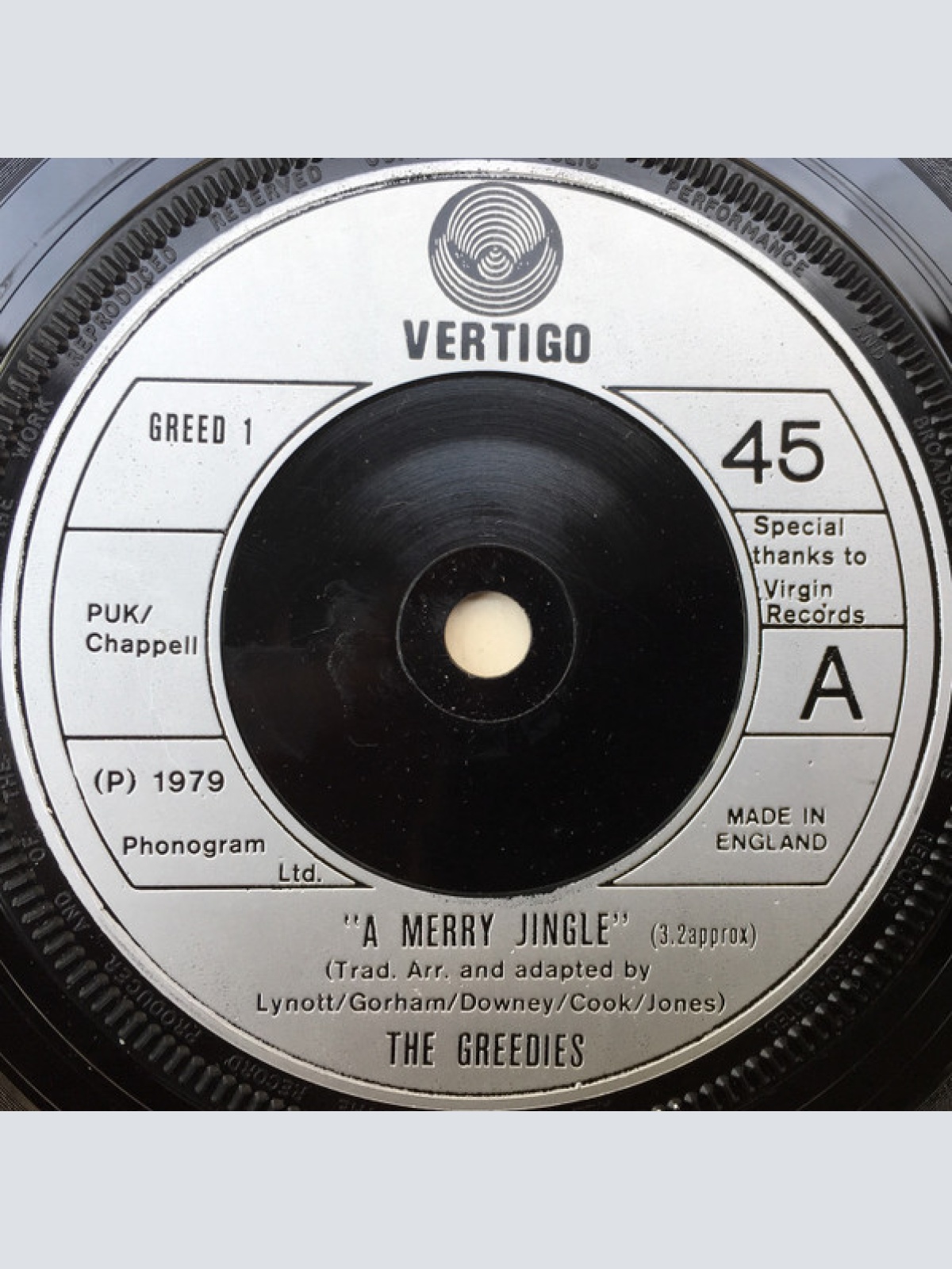 Vinyl / The Greedies - A Merry Jingle