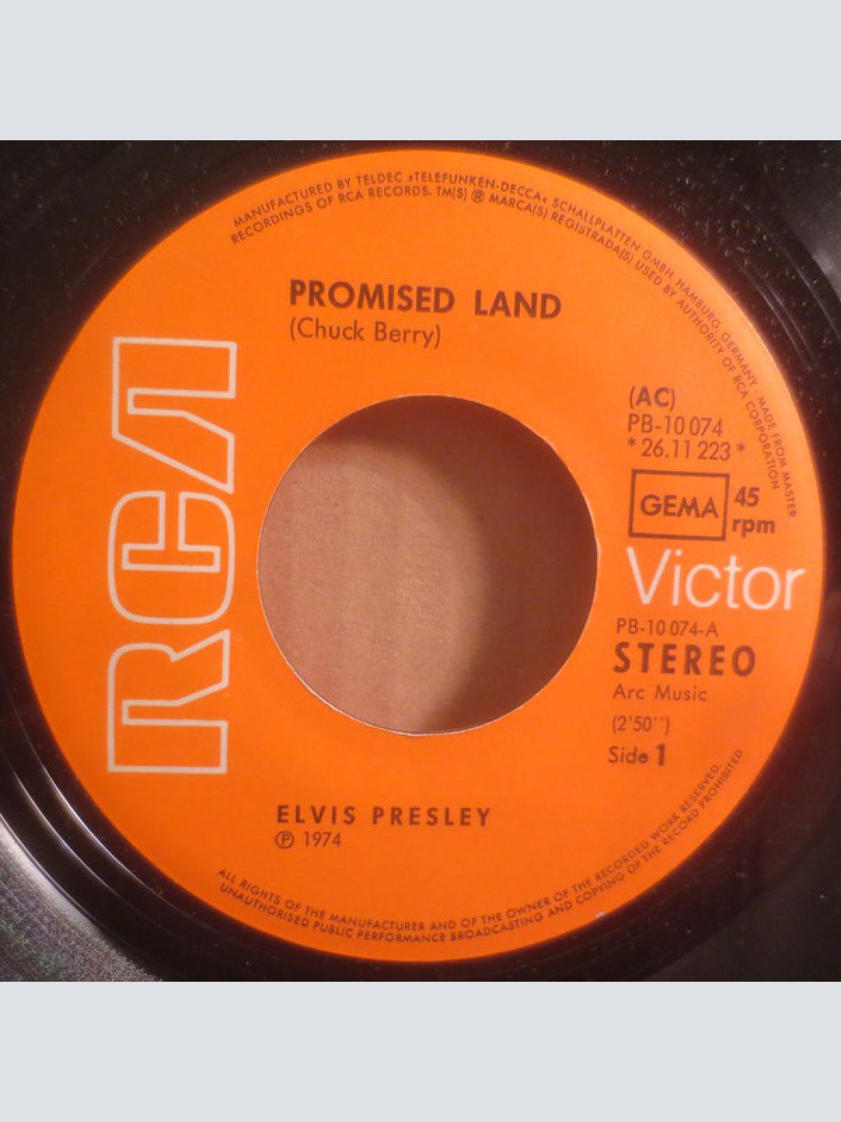 Vinyl / Elvis* - Promised Land / It's Midnight