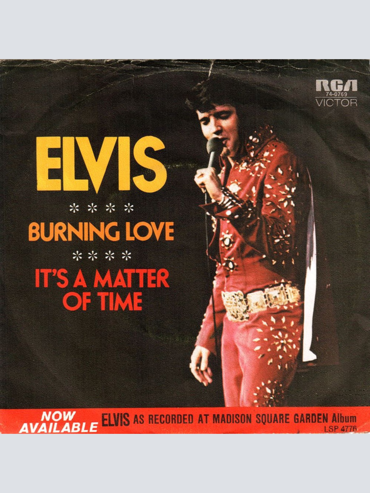 Vinyl / Elvis* - Burning Love / It's A Matter Of Time