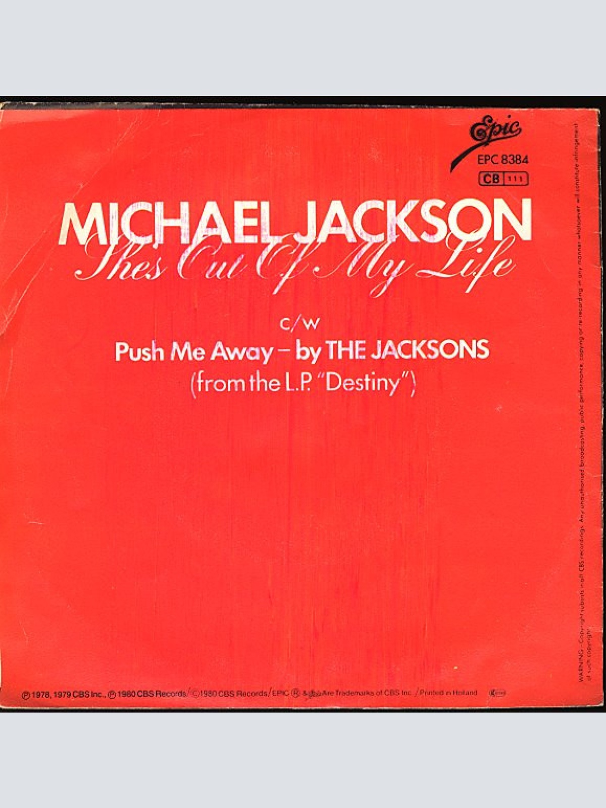 Vinyl / Michael Jackson - She's Out Of My Life