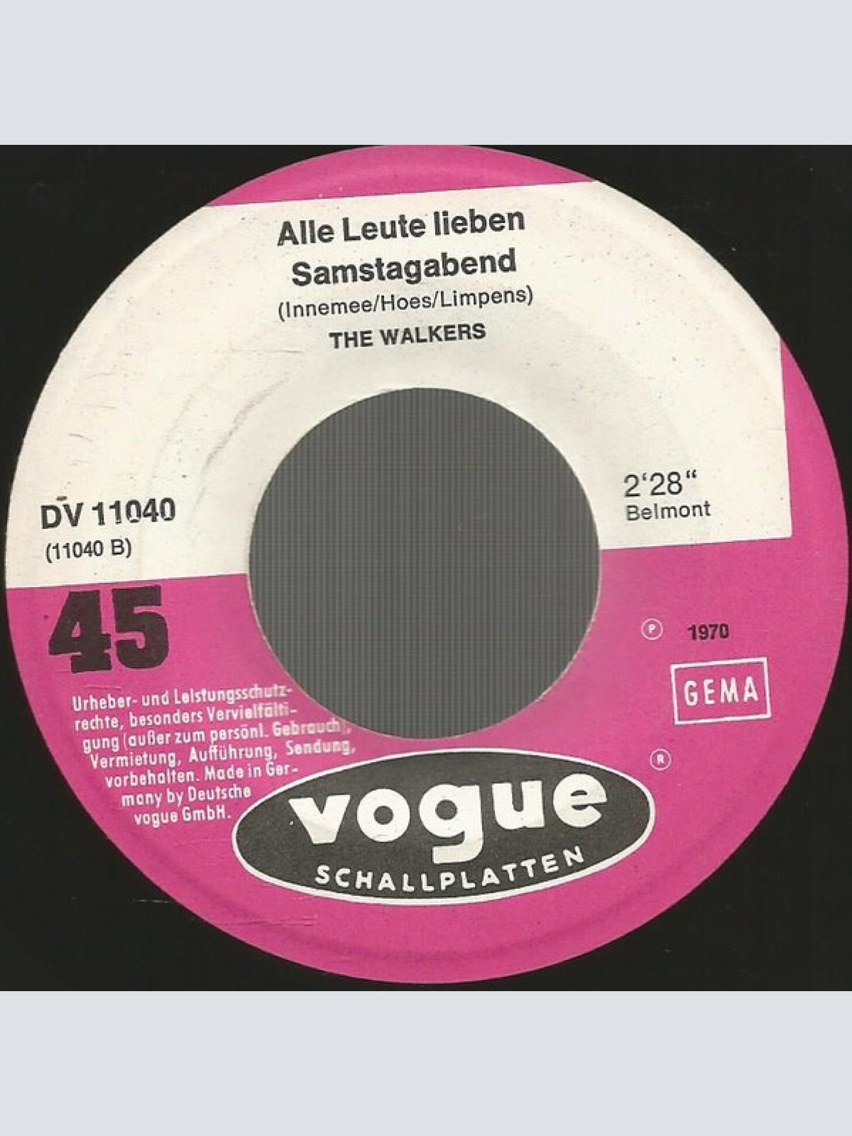 Vinyl / The Walkers (2) - My Dear Ann