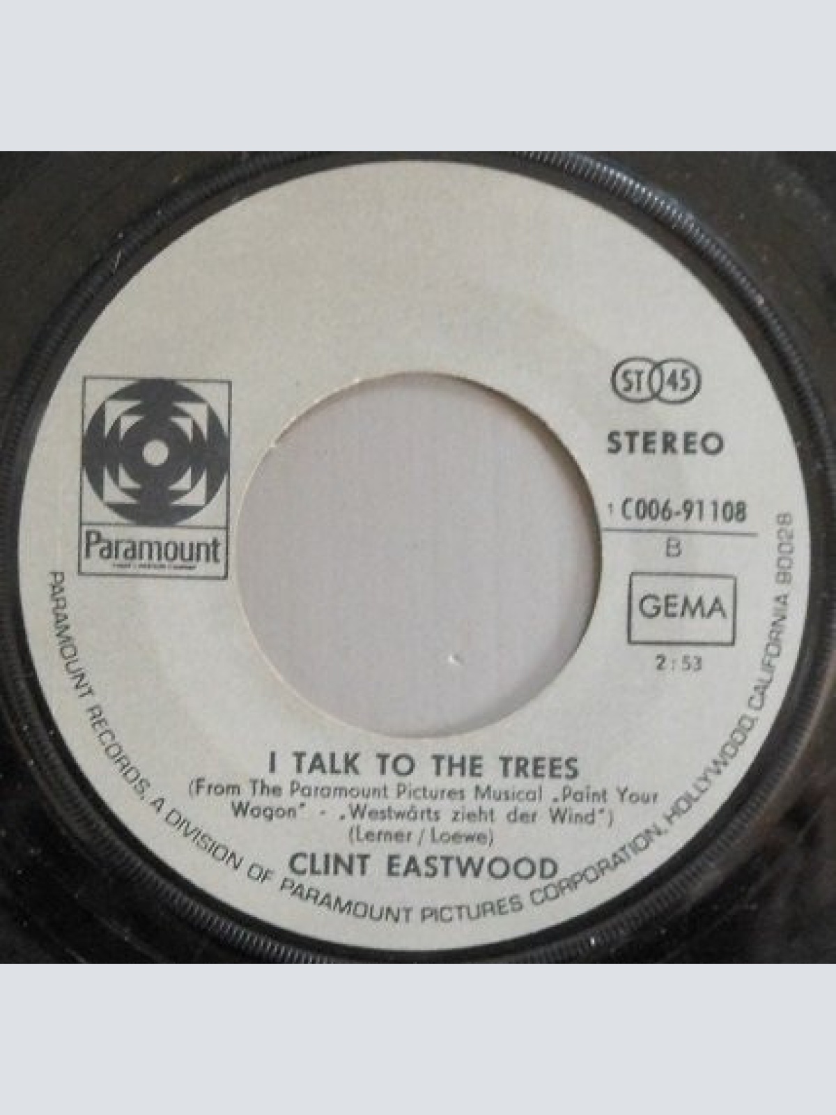 Vinyl / Lee Marvin / Clint Eastwood (2) - Wand'rin Star / I Talk To The Trees
