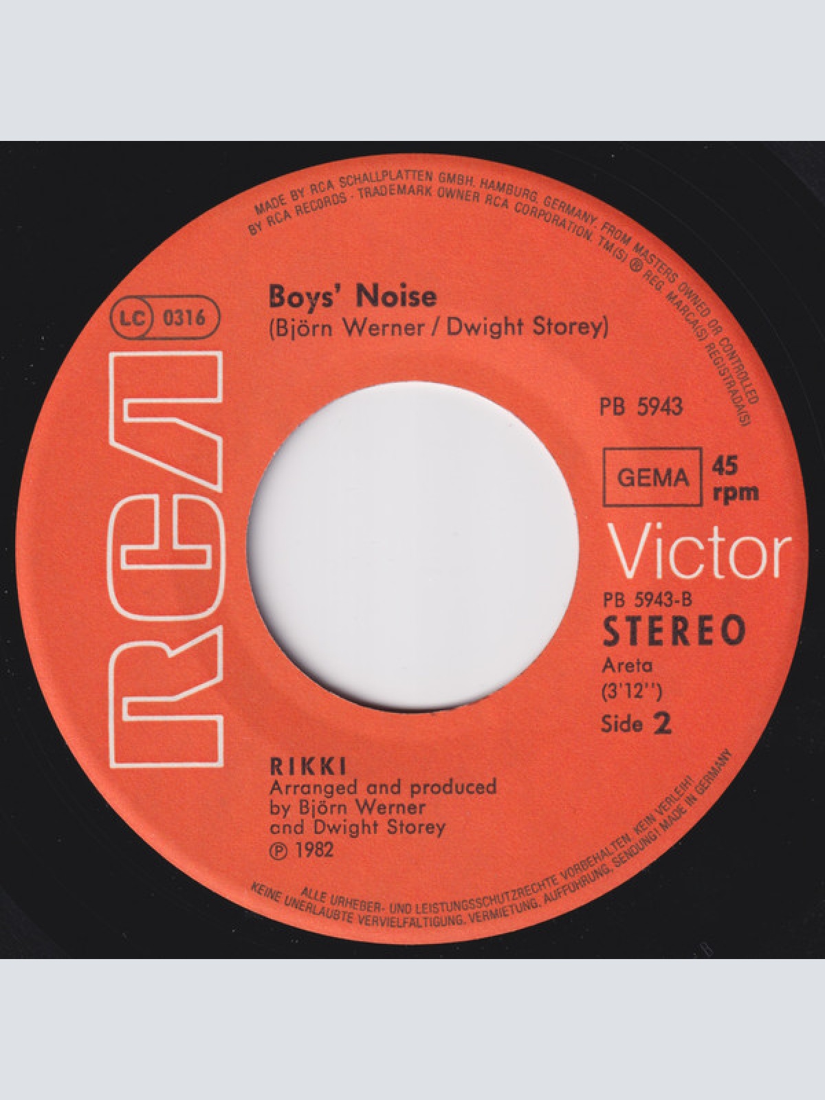 Vinyl / Rikki - Take Me To The Party