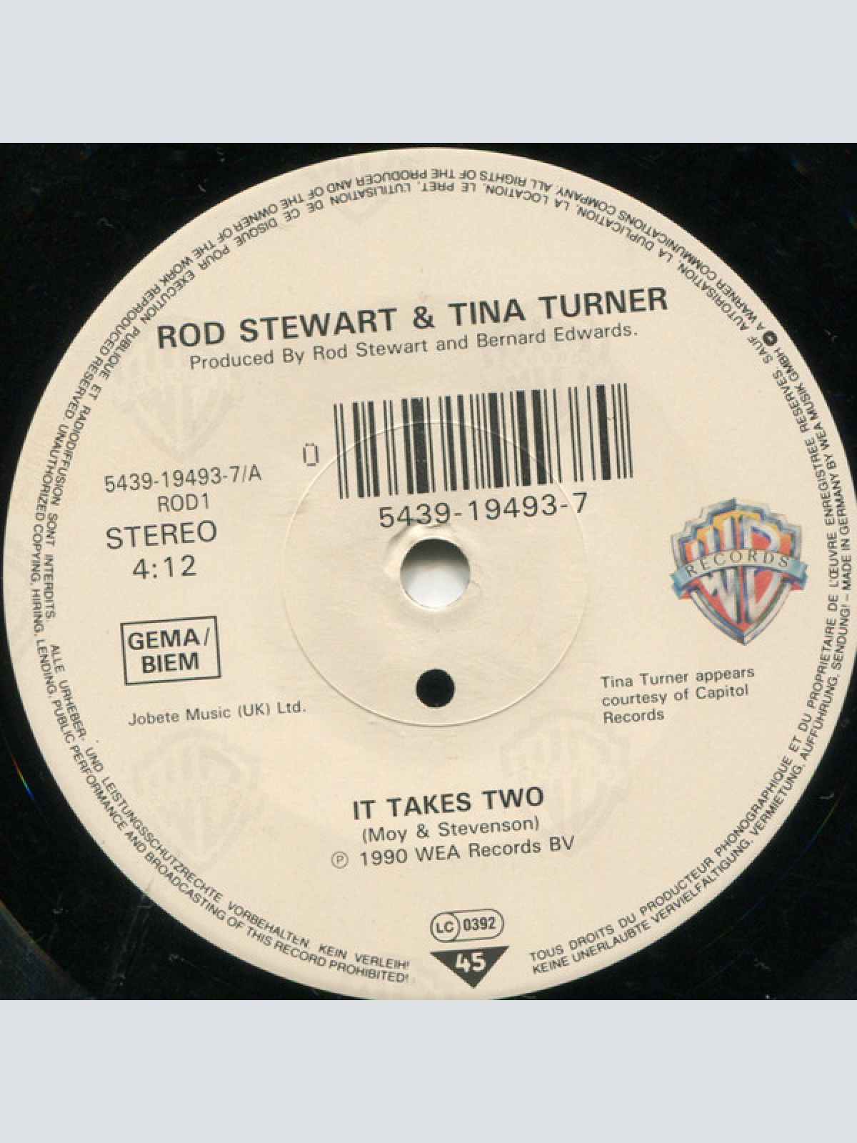Vinyl / Rod Stewart & Tina Turner - It Takes Two
