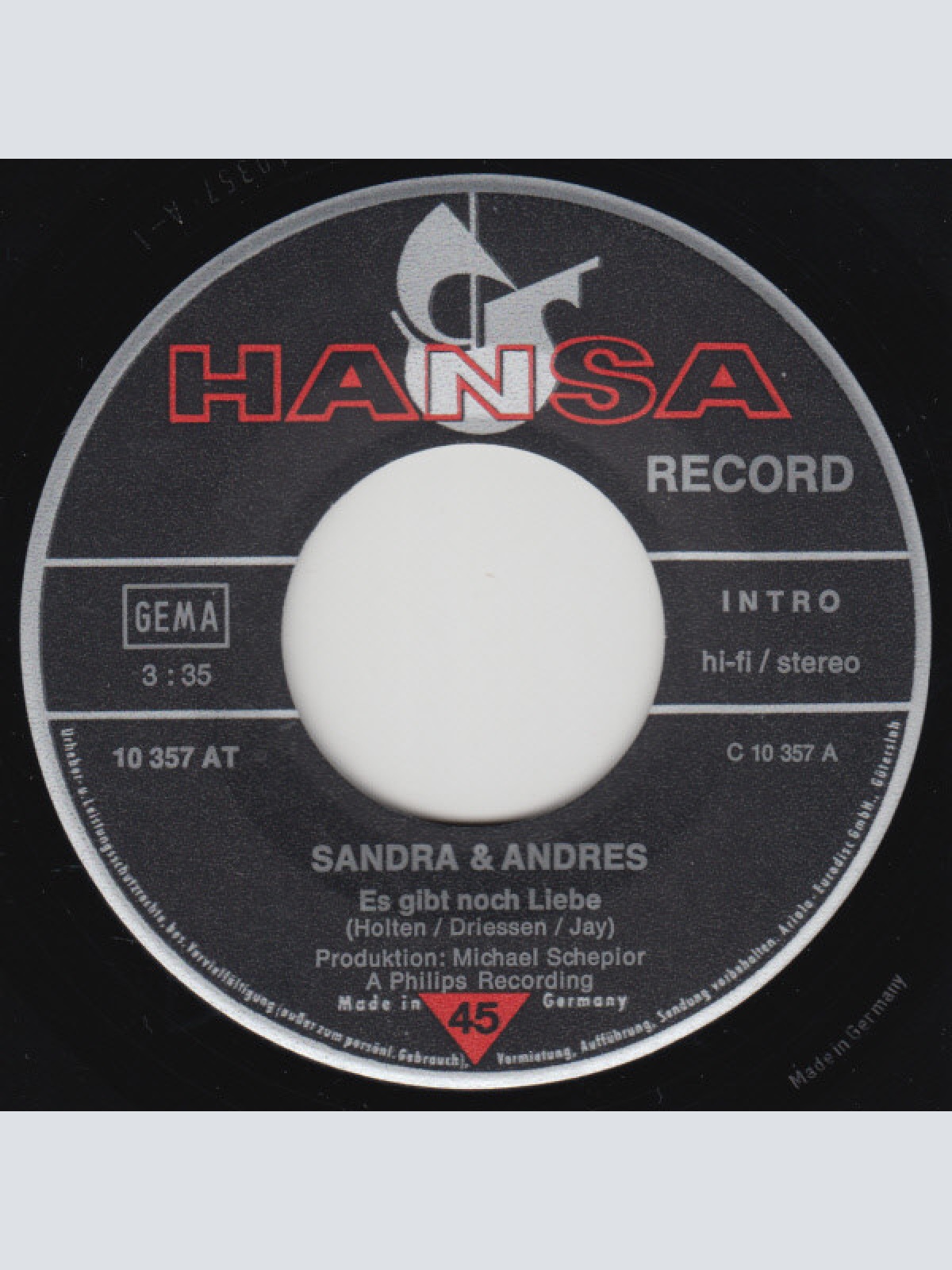 Vinyl / Sandra & Andres - Es Gibt Noch Liebe