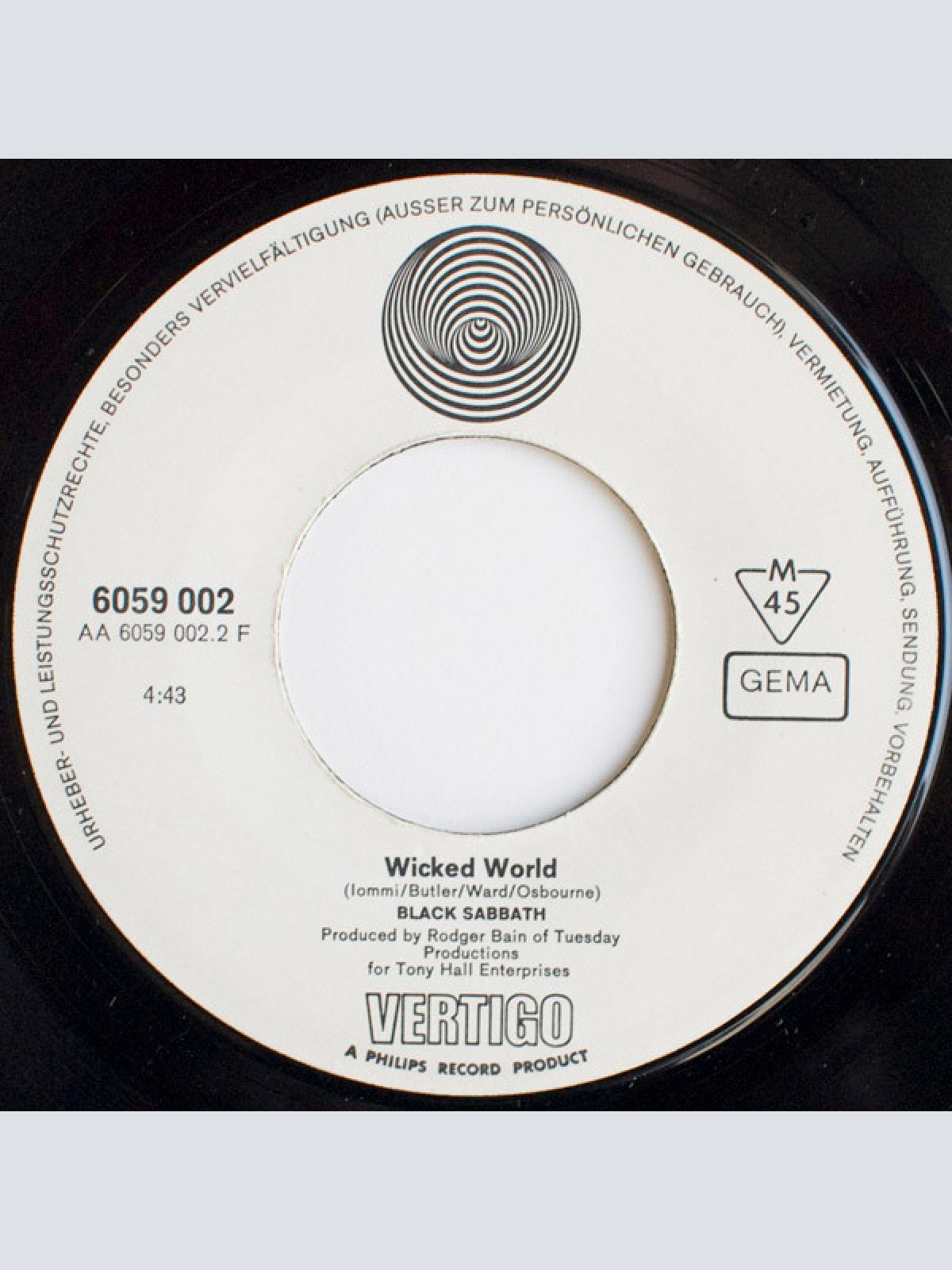 Vinyl / Black Sabbath - Evil Woman / Wicked World