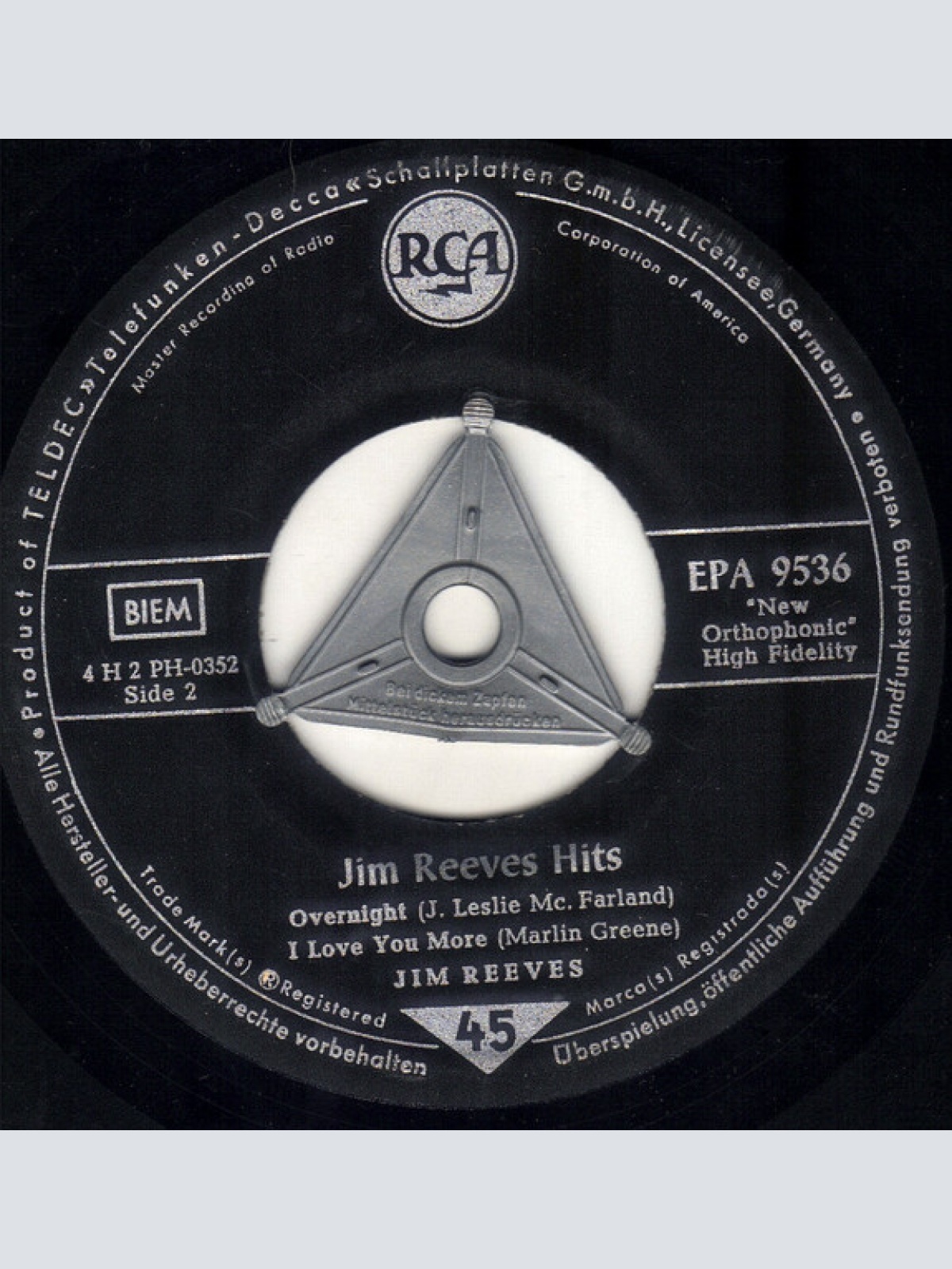 Vinyl / Jim Reeves - Jim Reeves Hits