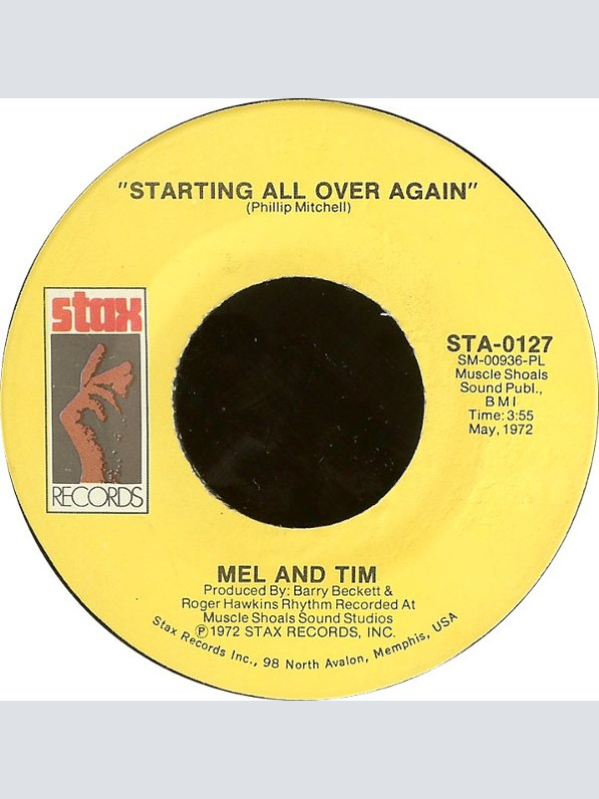 Vinyl / Mel And Tim* - Starting All Over Again / It Hurts To Want It So Bad