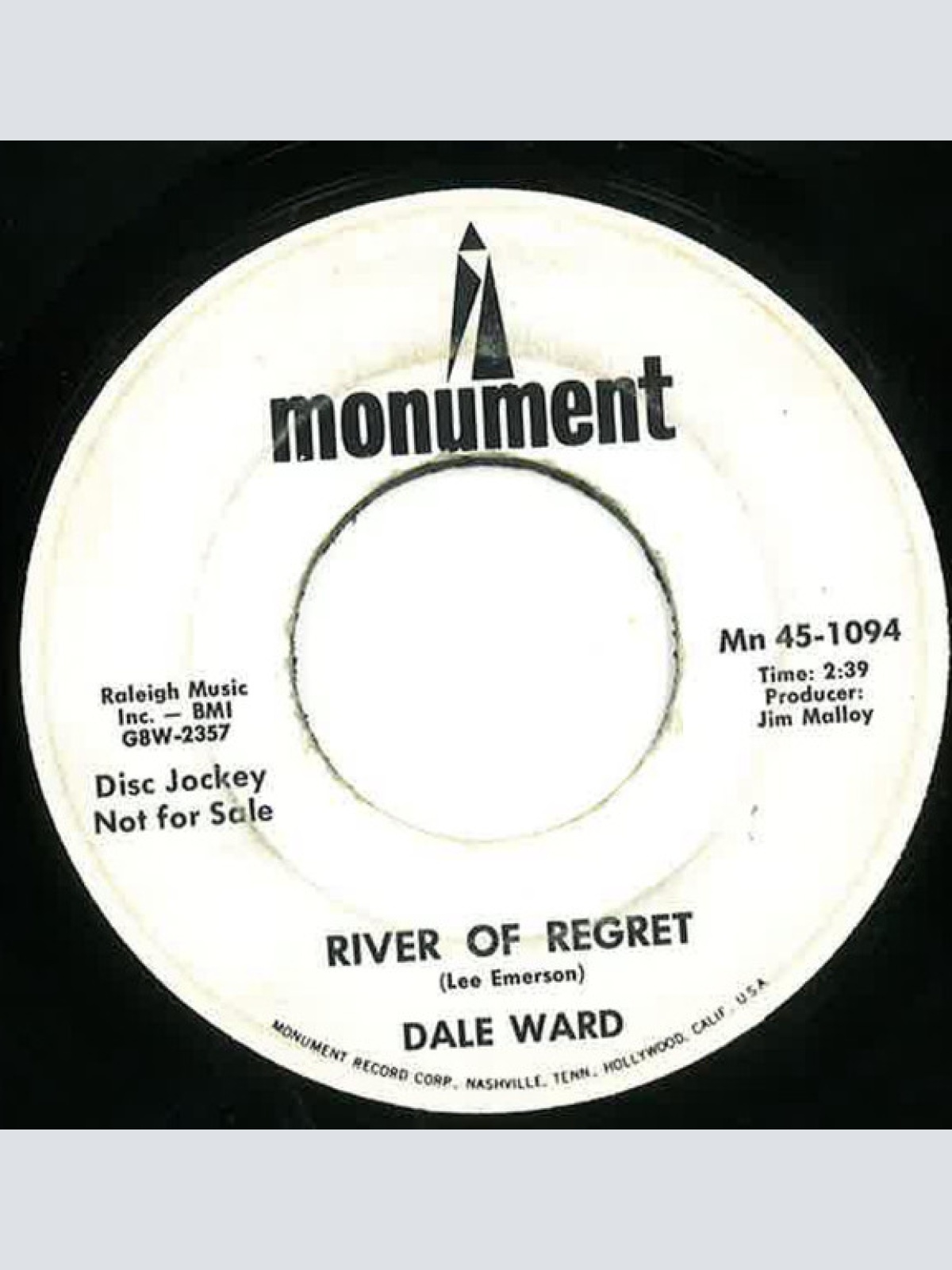 Vinyl / Dale Ward - River Of Regret