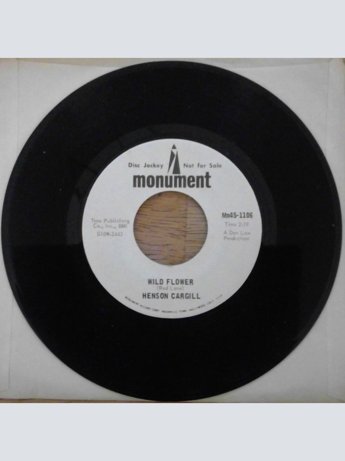 Vinyl / Henson Cargill - A Candle For Amy / Wild Flower