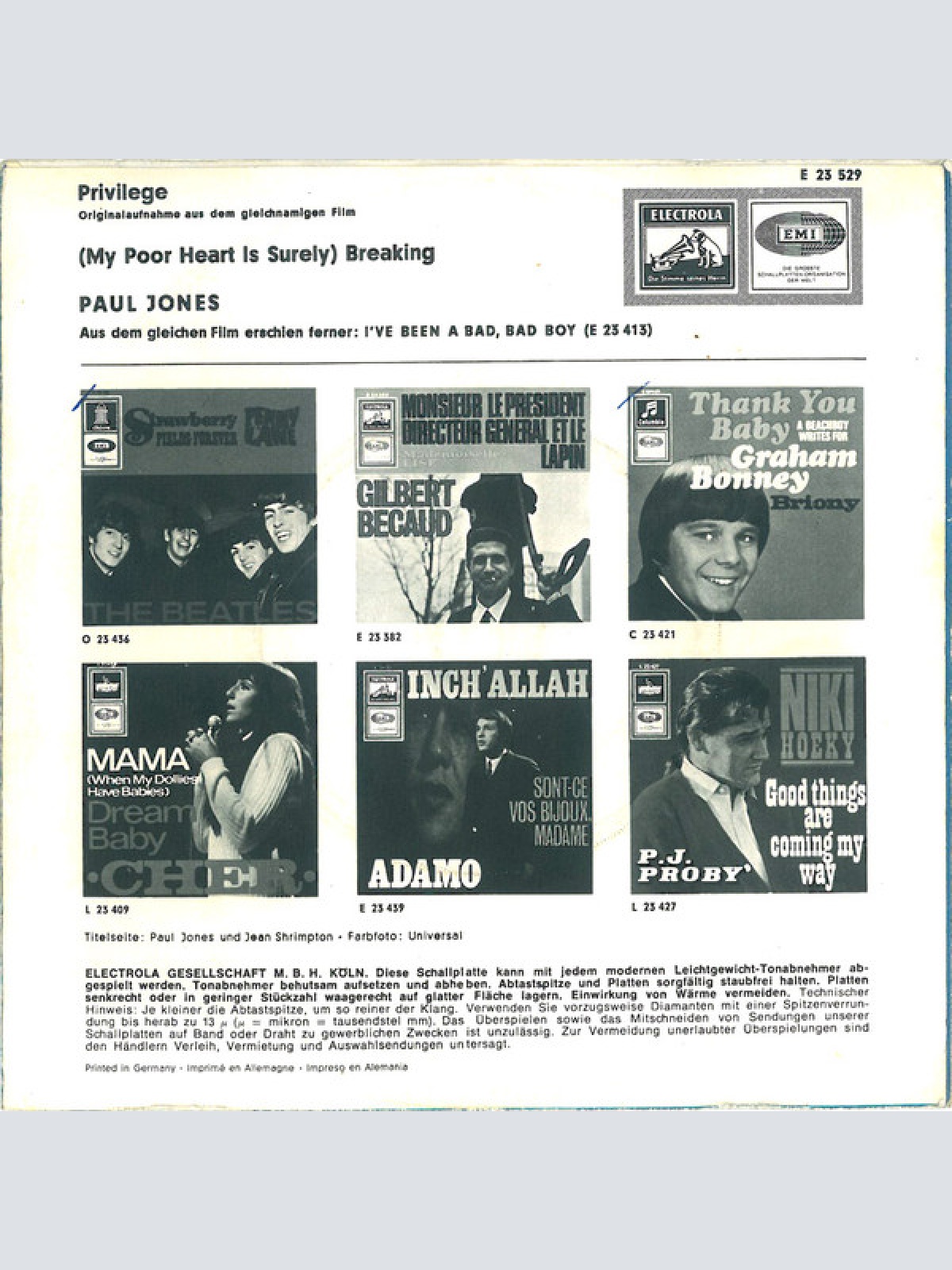 Vinyl / Paul Jones - Privilege