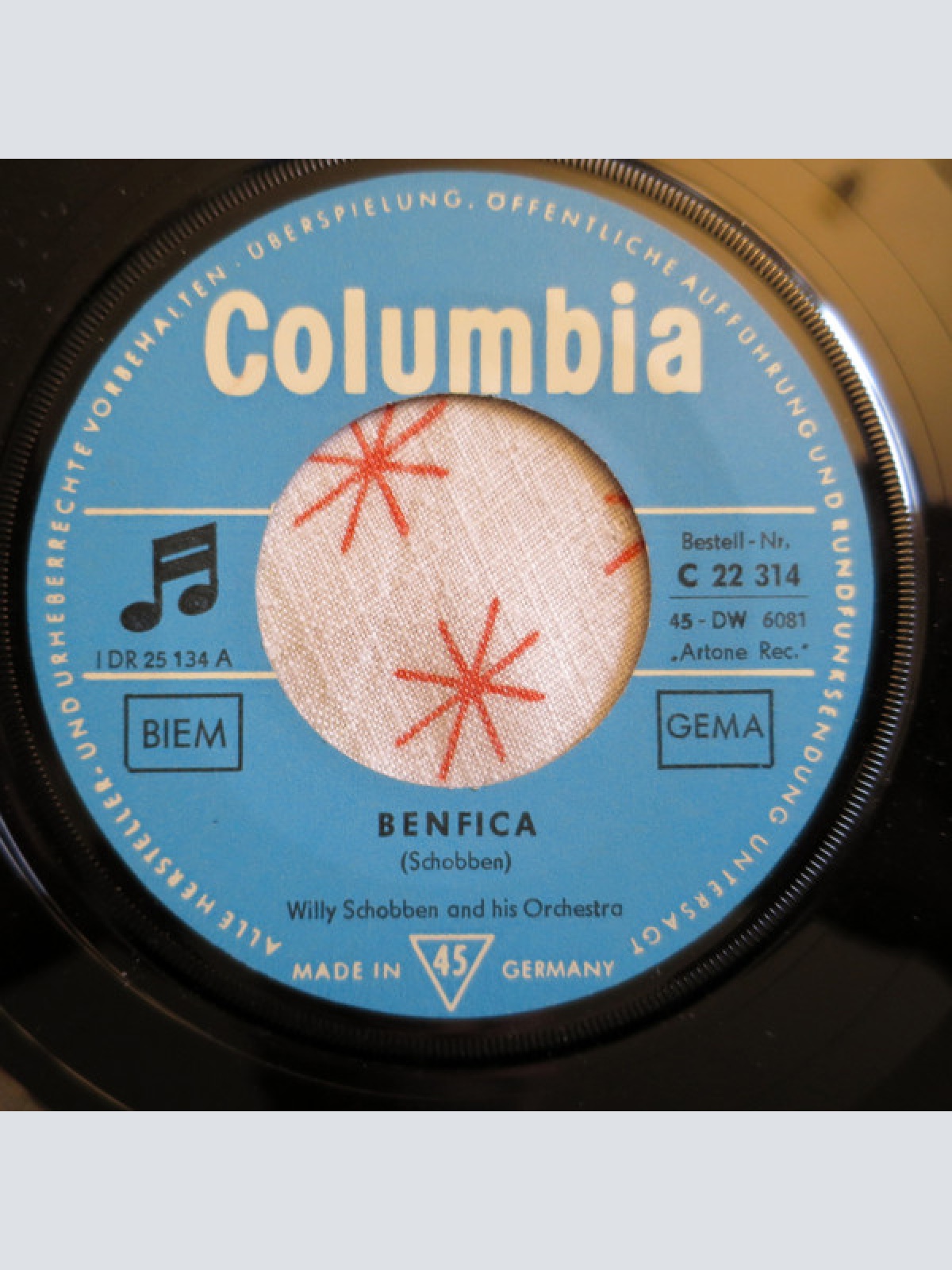 Vinyl / Willy Schobben And His Orchestra - Benfica