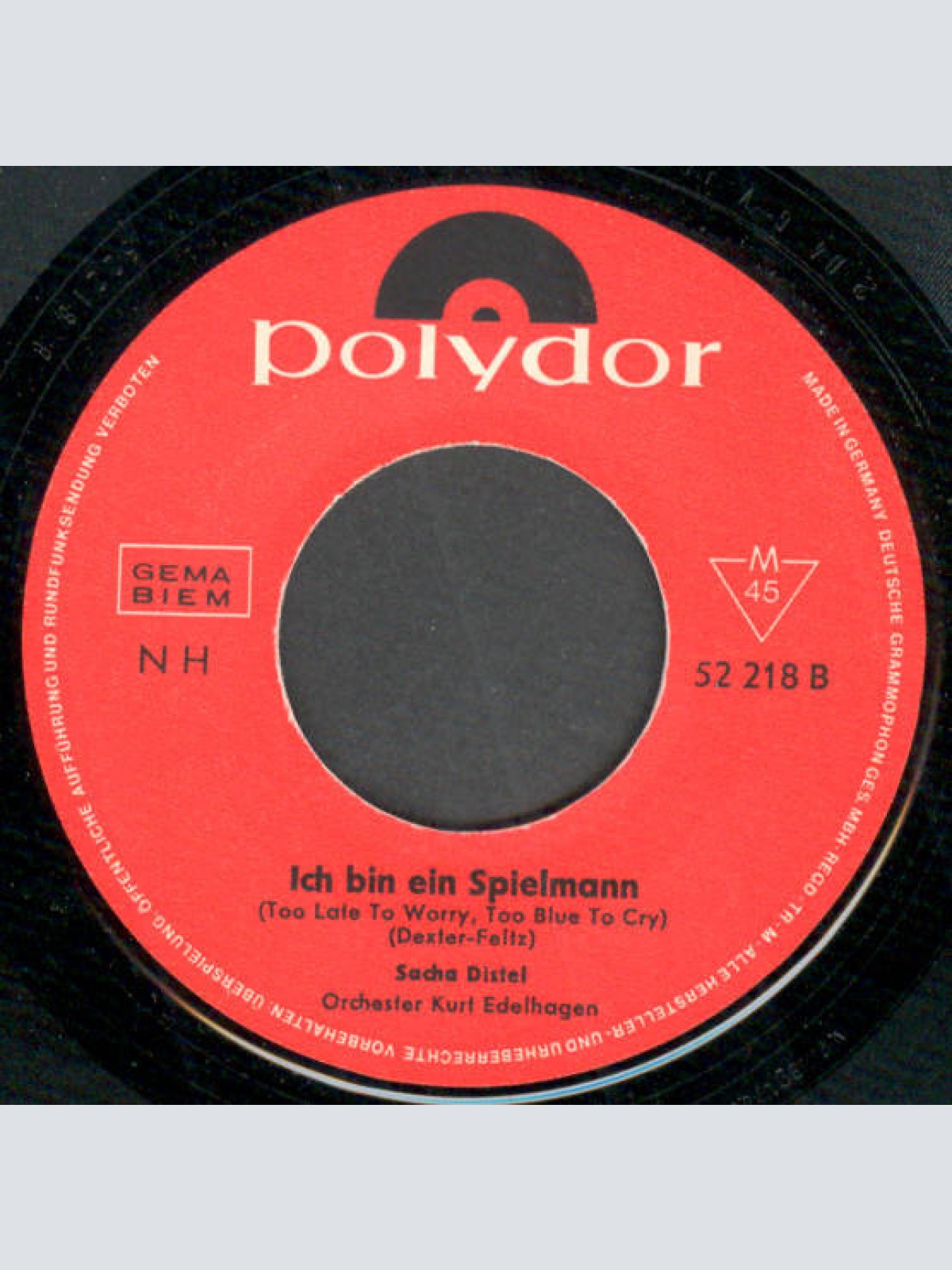 Vinyl / Sacha Distel - Deine Stimme Am Telefon (Endstation)