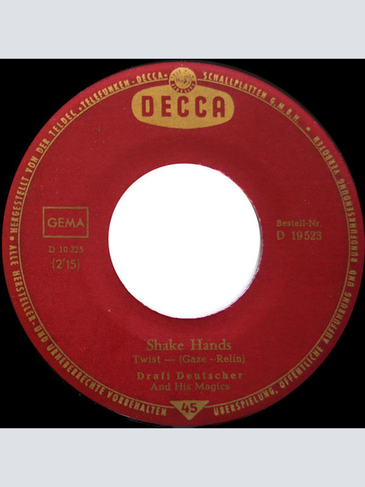 Vinyl / Drafi Deutscher And His Magics - Shake Hands