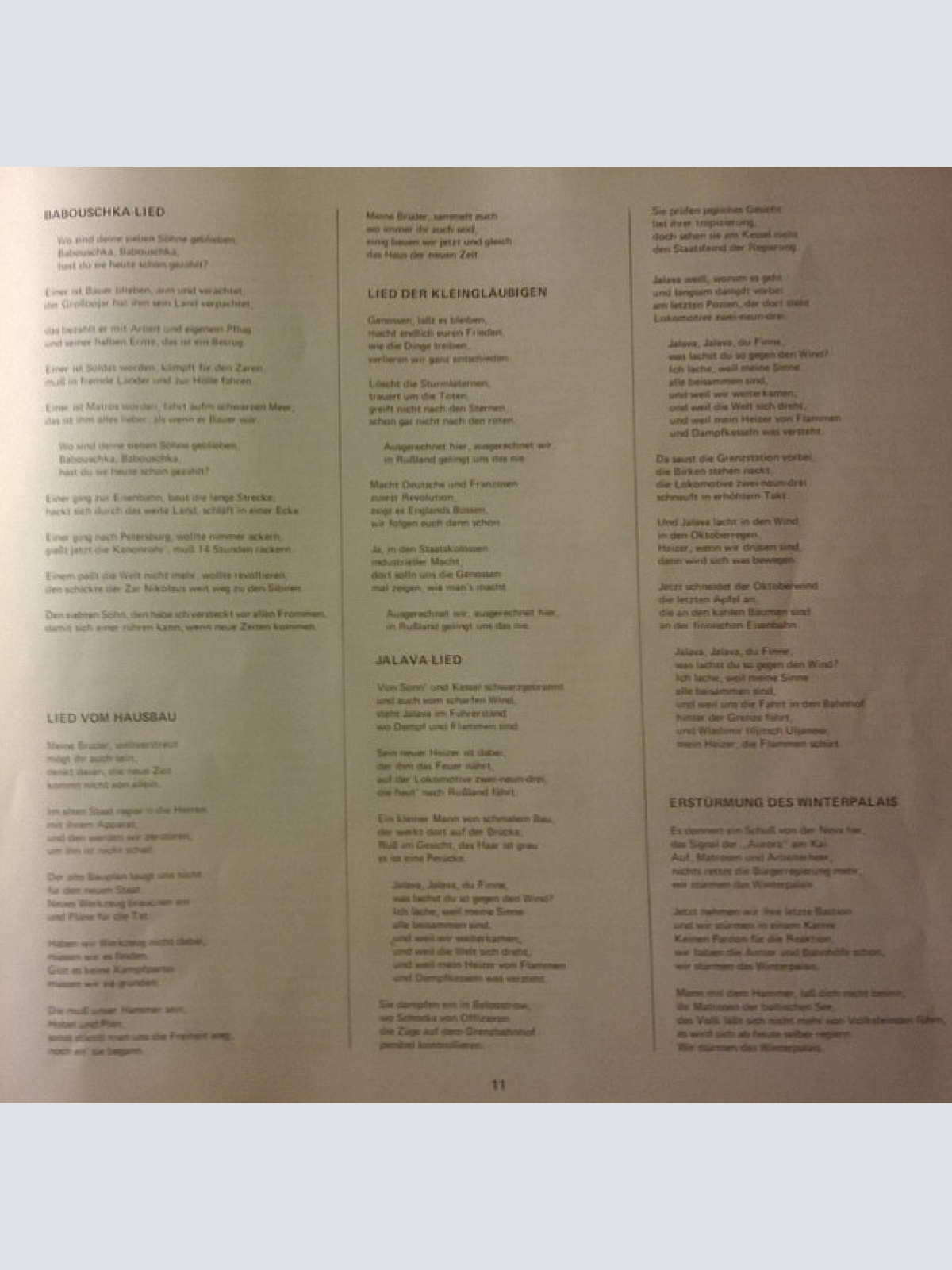 Vinyl / Schmetterlinge - Proletenpassion