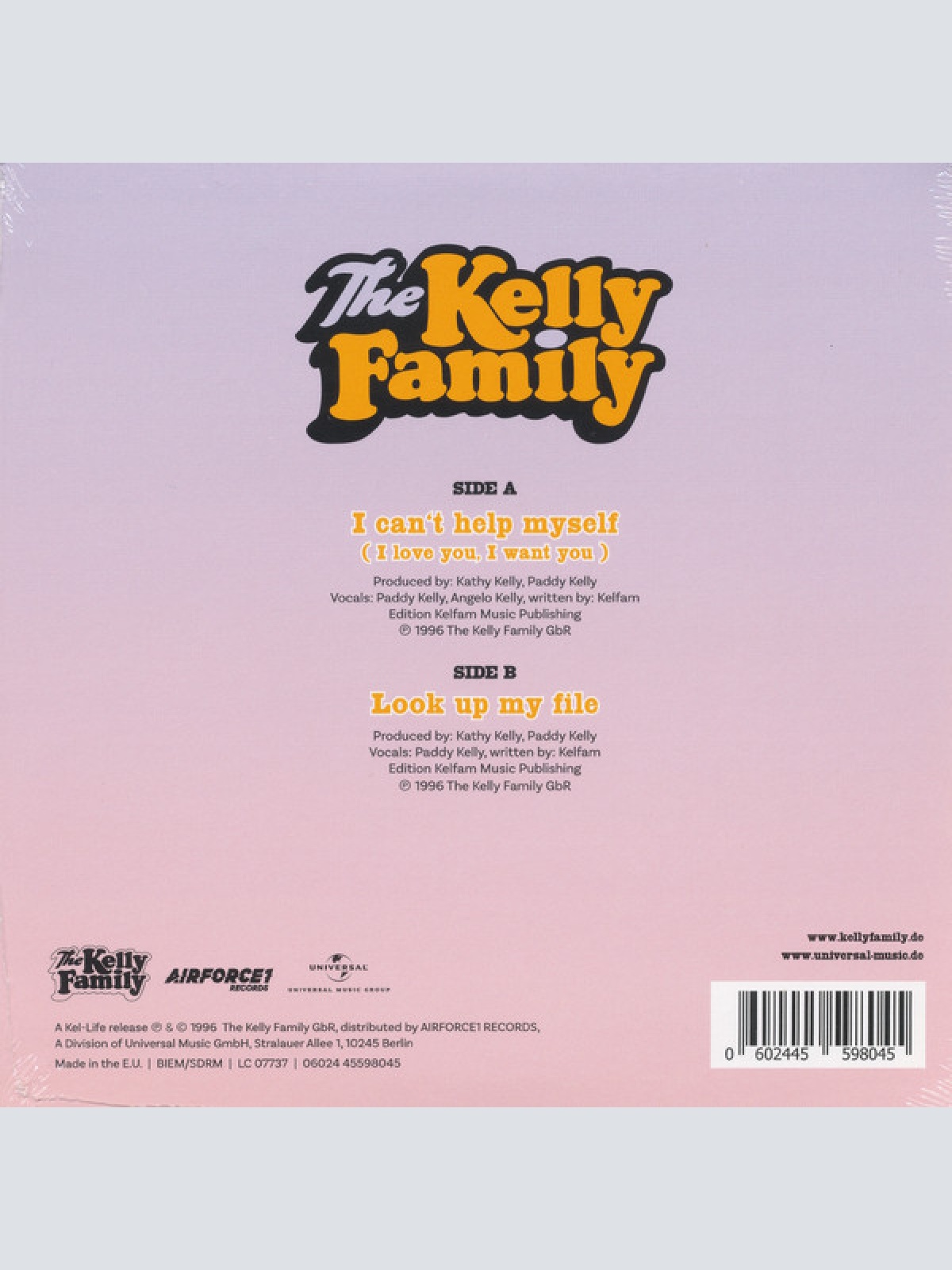 Vinyl / The Kelly Family - I Can't Help Myself (I Love You, I Want You)