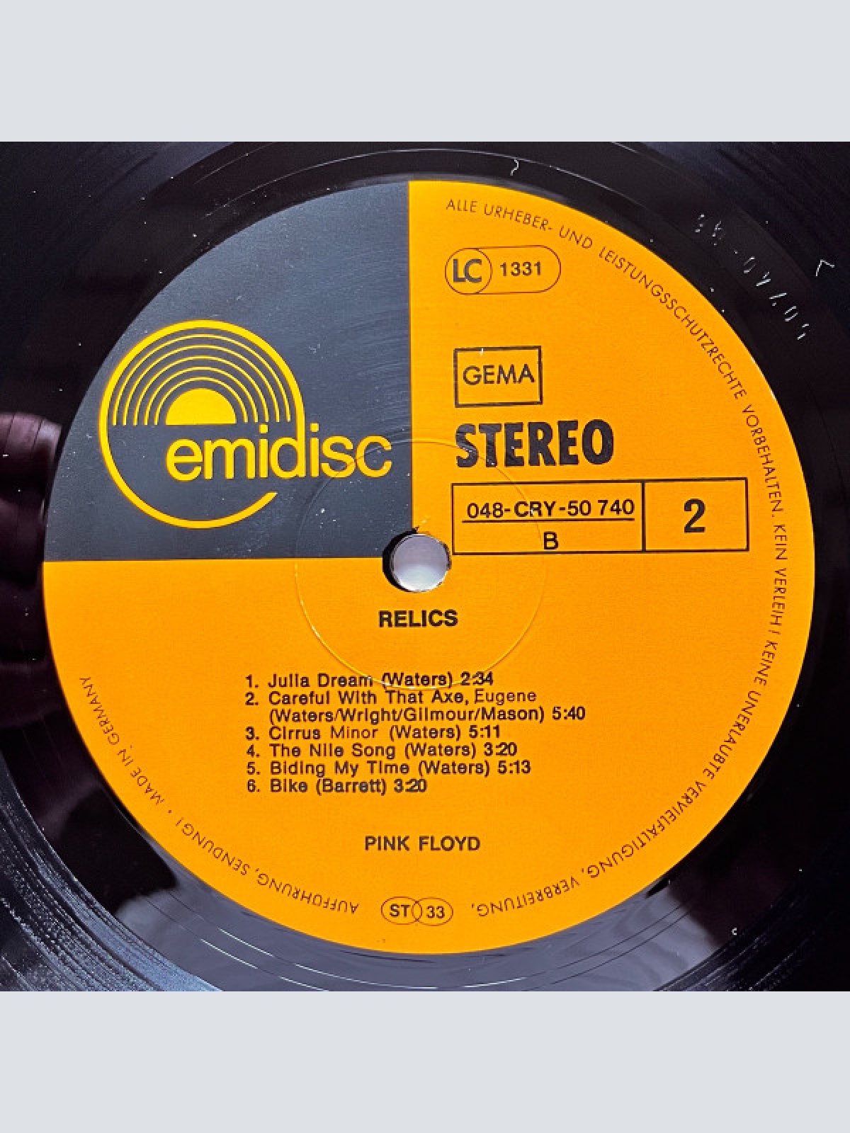 Vinyl / Pink Floyd - Relics