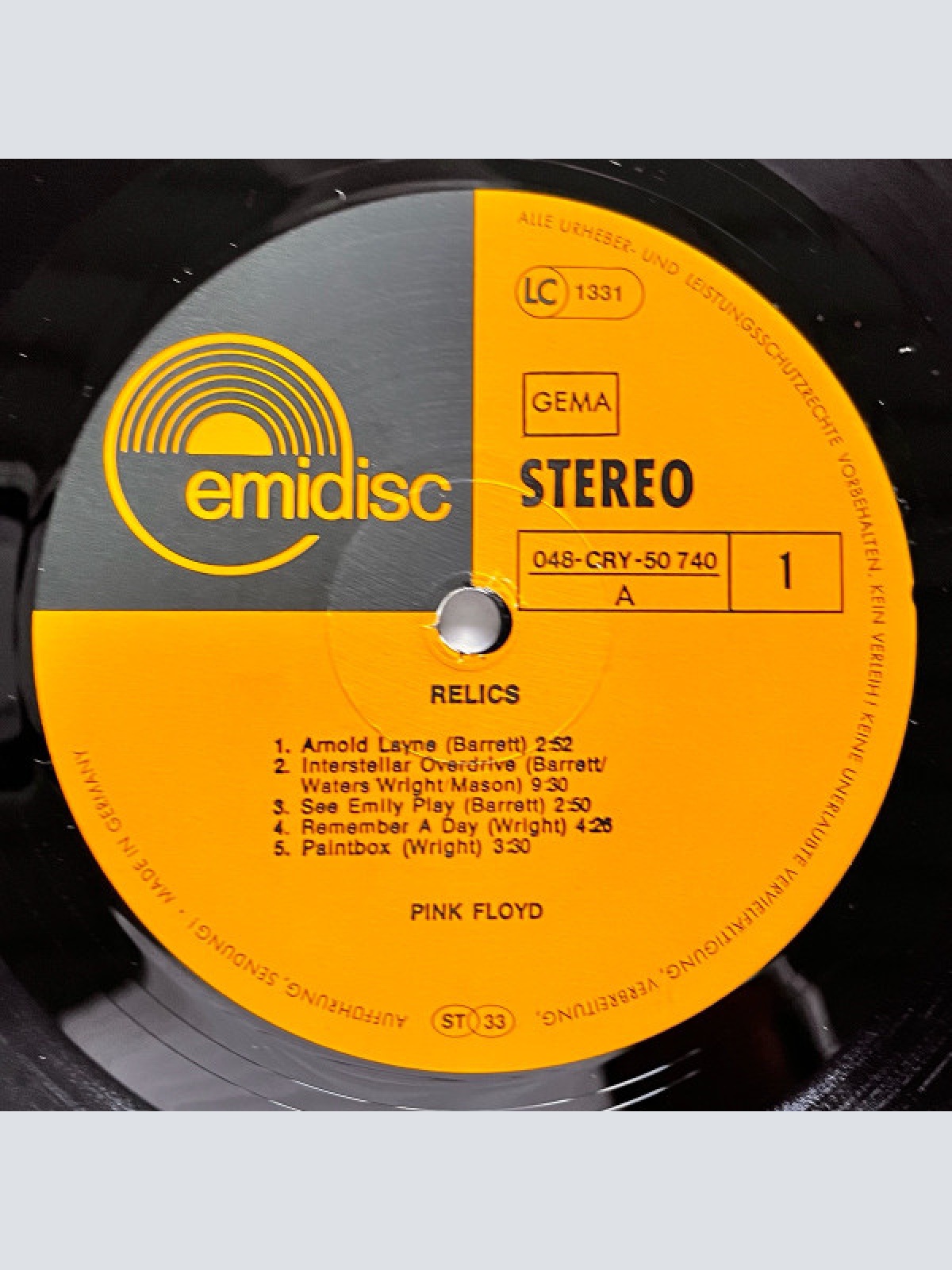 Vinyl / Pink Floyd - Relics