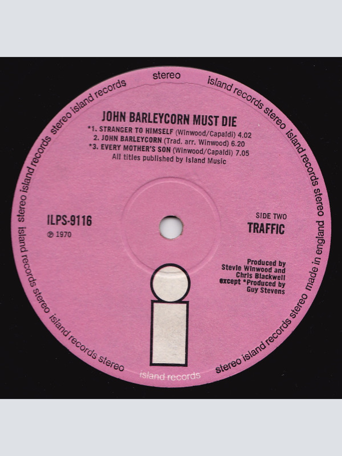 Vinyl / Traffic - John Barleycorn Must Die