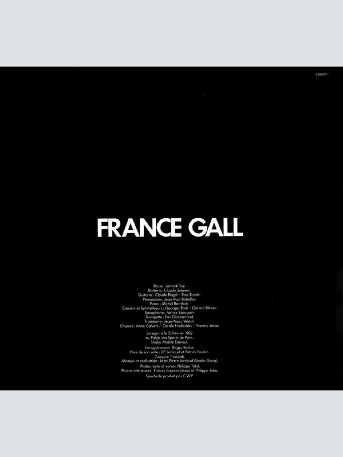 Vinyl / France Gall - Palais Des Sports