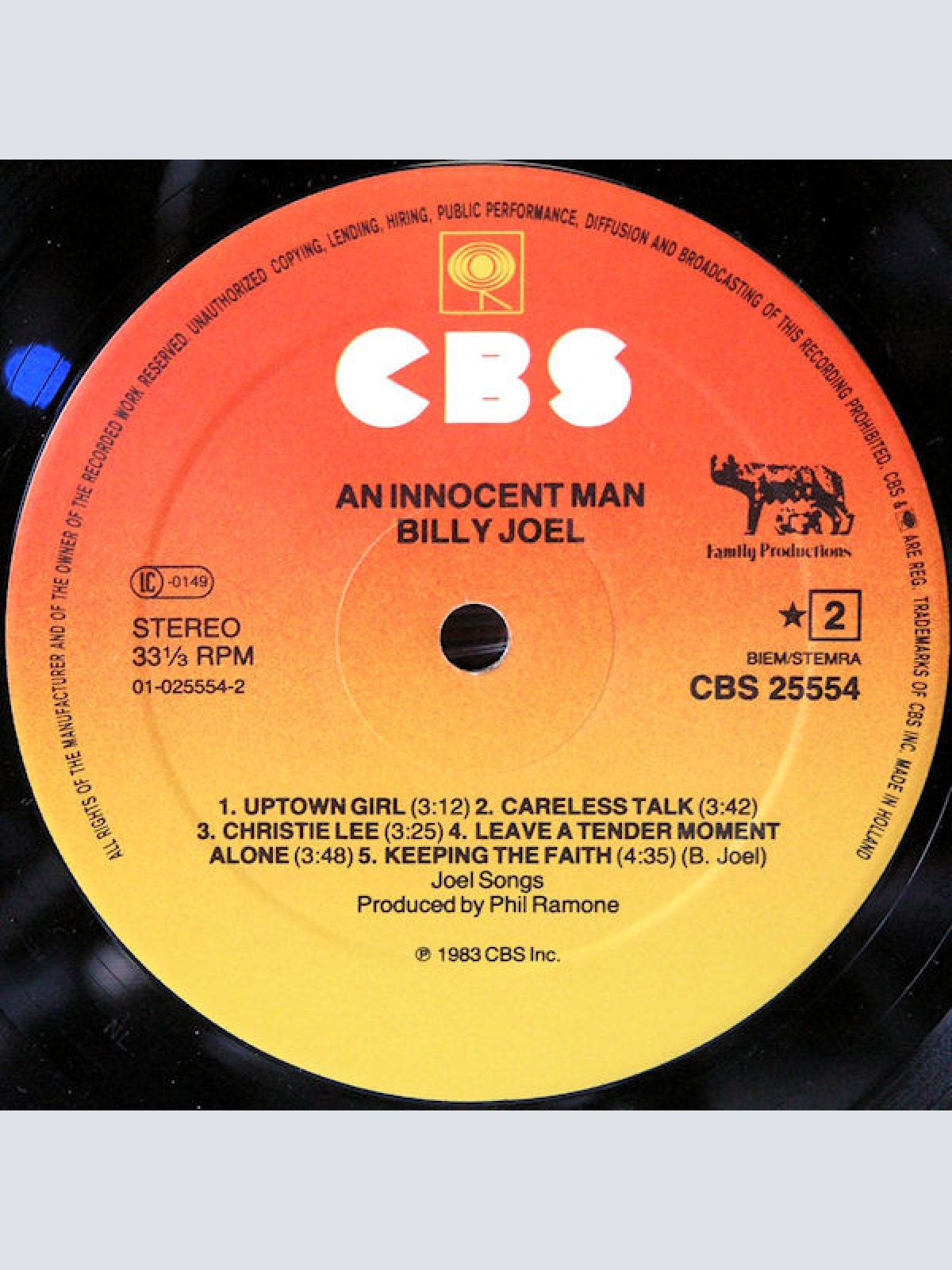 Vinyl / Billy Joel - An Innocent Man