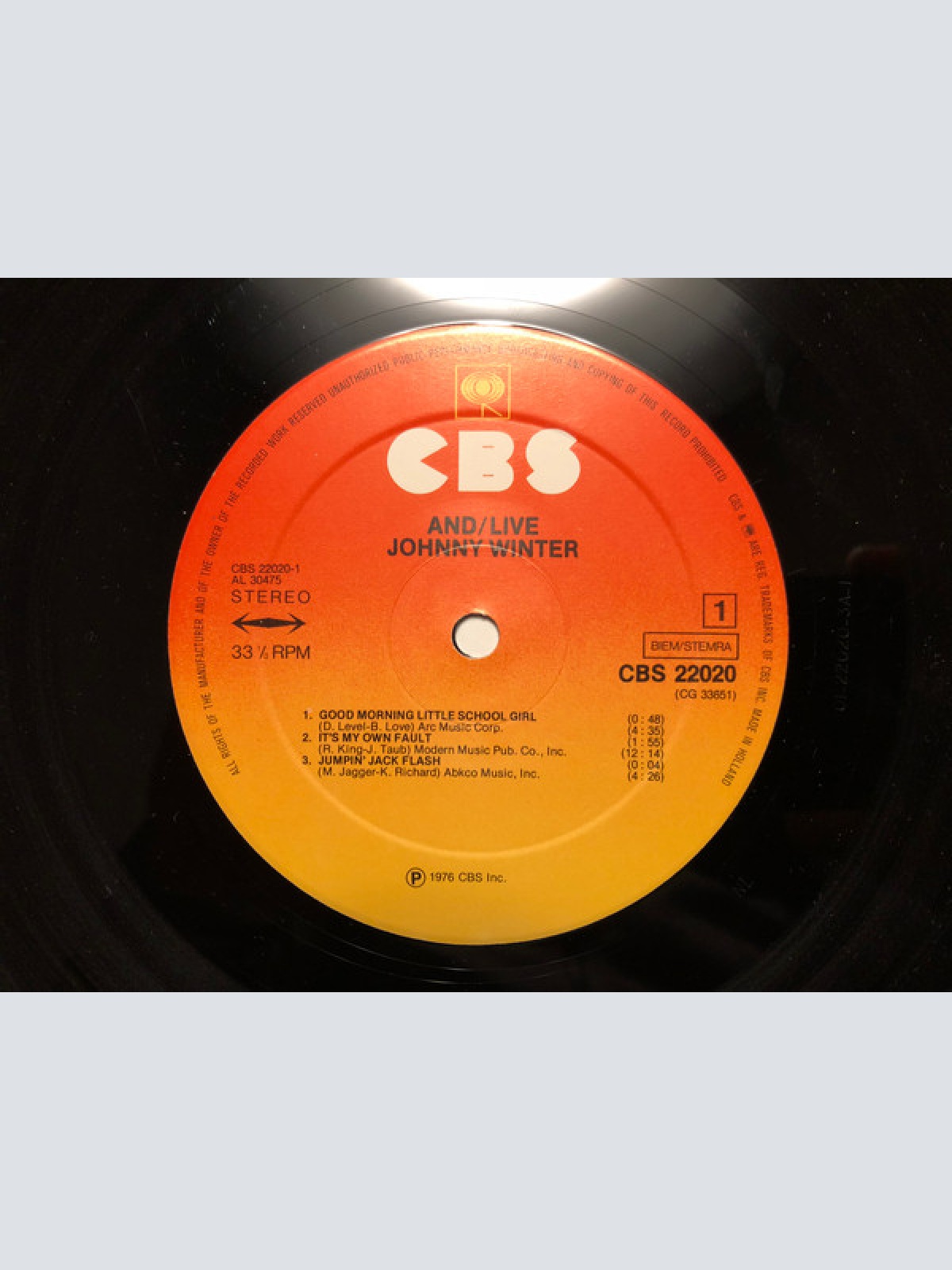 Vinyl / Johnny Winter - And/Live