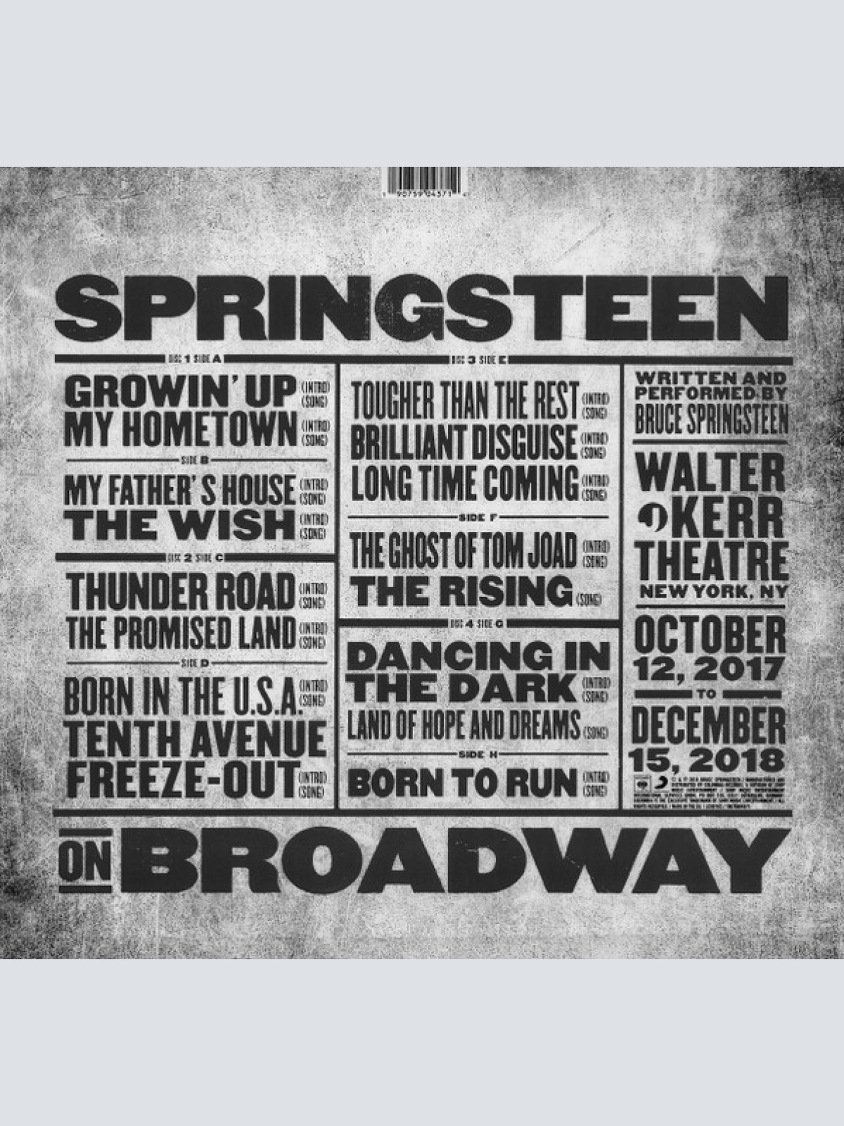 Vinyl / Bruce Springsteen - Springsteen On Broadway