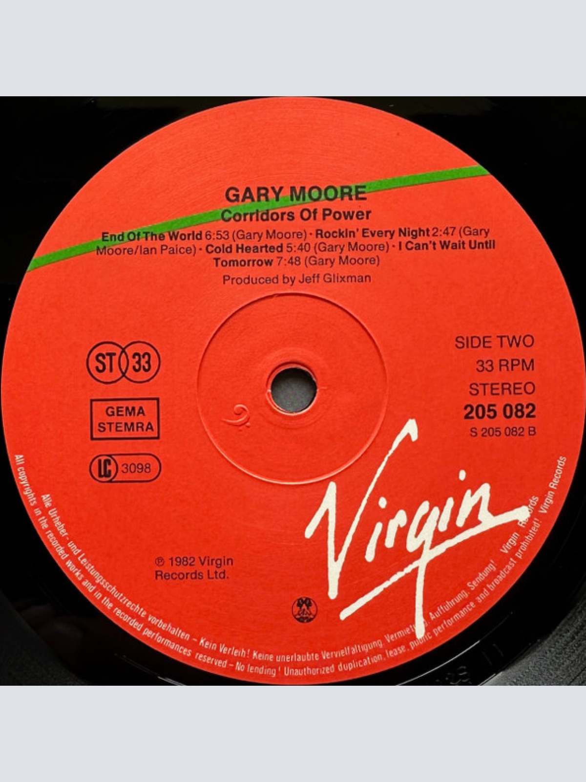 Vinyl / Gary Moore - Corridors Of Power