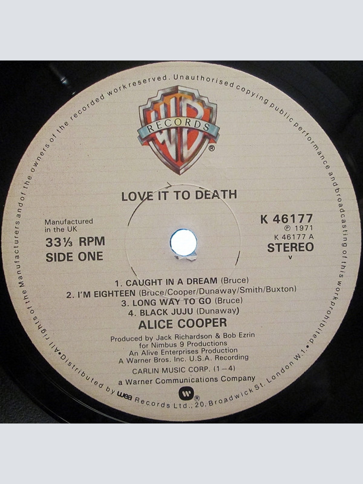 Vinyl / Alice Cooper - Love It To Death