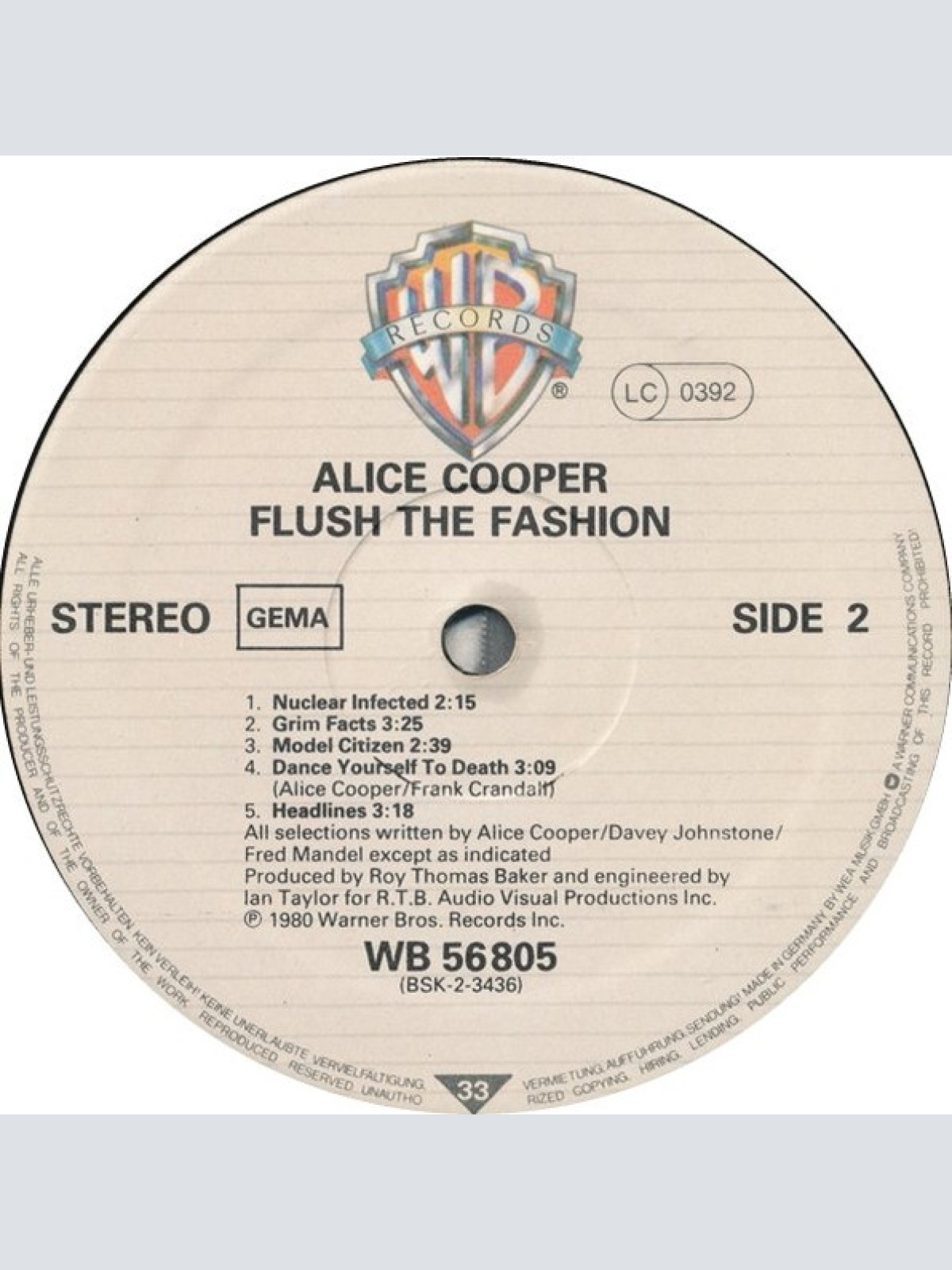 Vinyl / Alice Cooper (2) - Flush The Fashion
