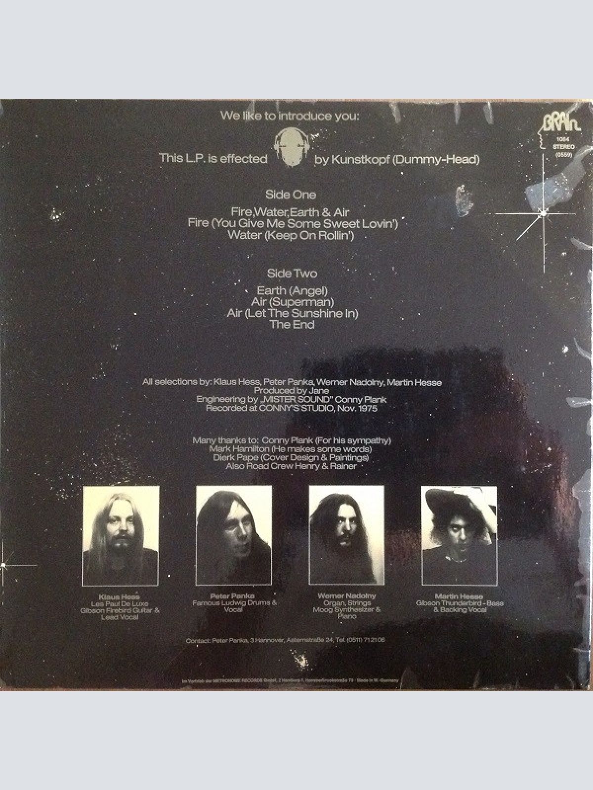 Vinyl / Jane - Fire, Water, Earth & Air