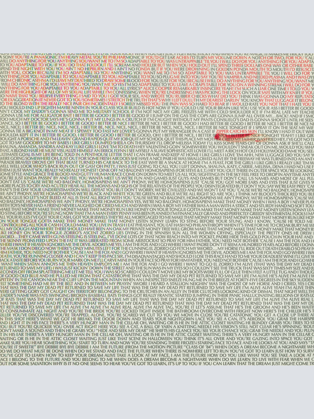 Vinyl / Alice Cooper (2) - Zipper Catches Skin