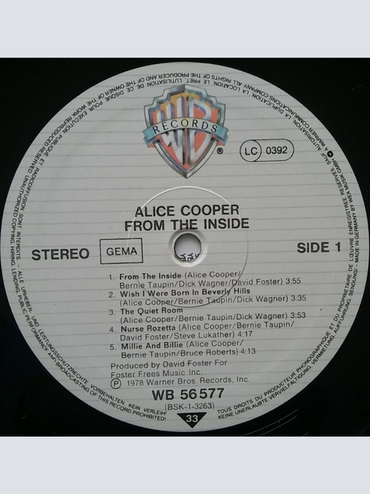 Vinyl / Alice Cooper (2) - From The Inside