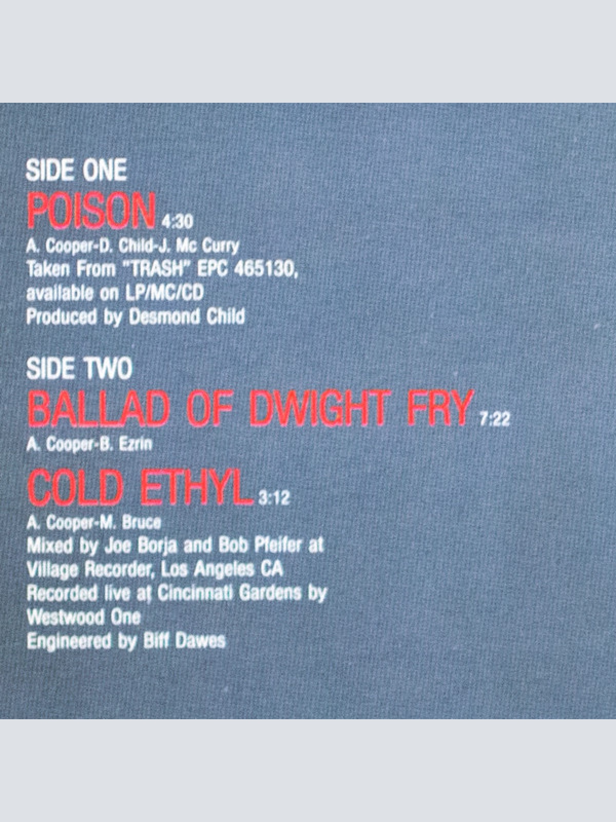 Vinyl / Alice Cooper (2) - Poison