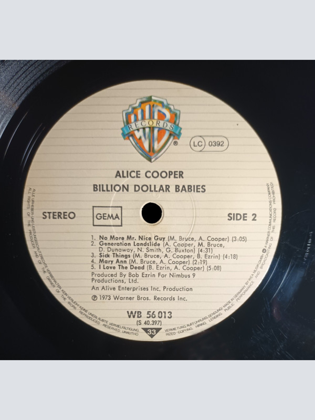 Vinyl / Alice Cooper - Billion Dollar Babies