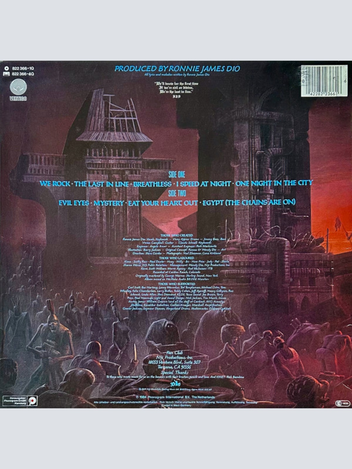 Vinyl / Dio (2) - The Last In Line