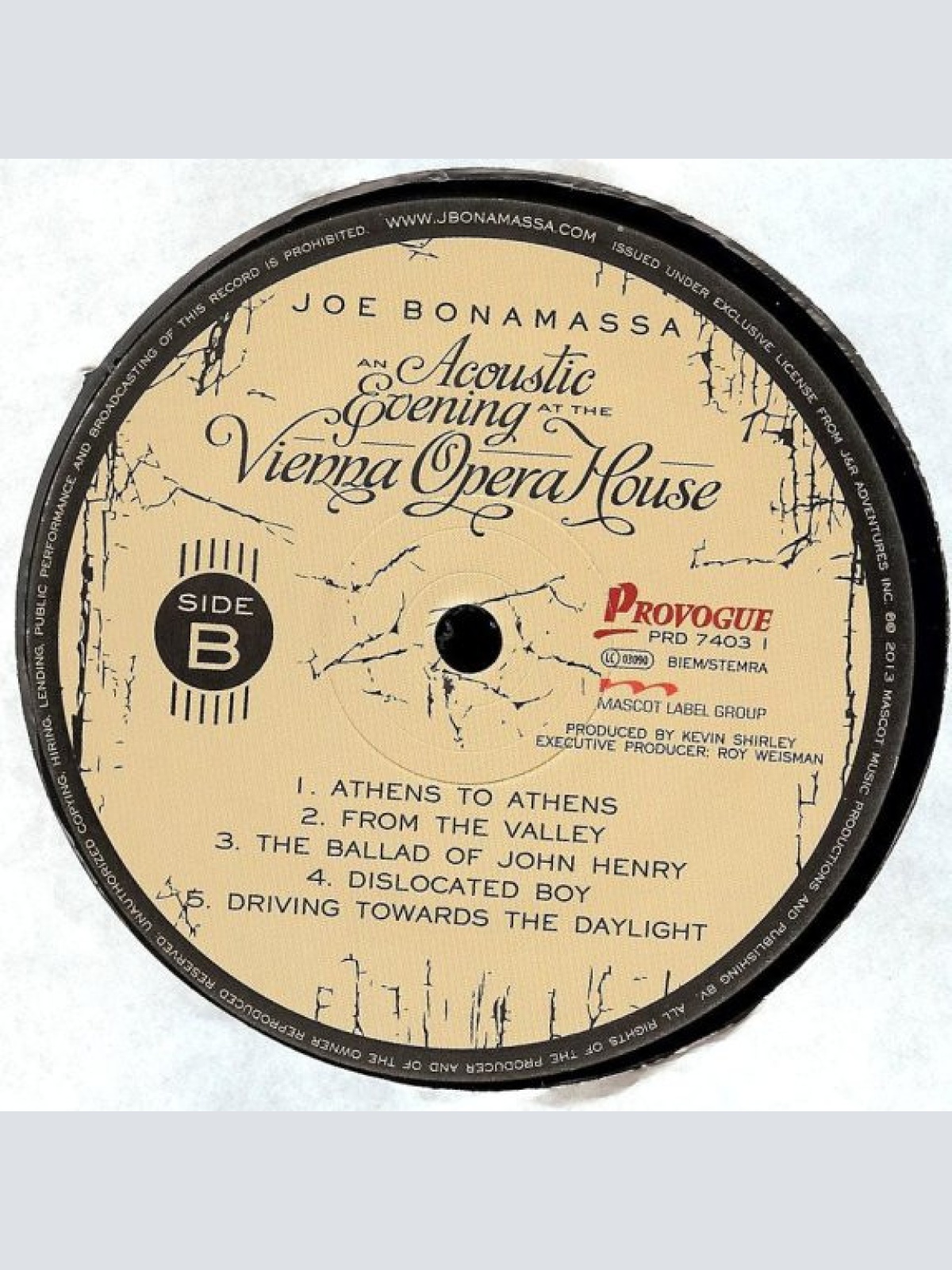 Vinyl / Joe Bonamassa - An Acoustic Evening At The Vienna Opera House