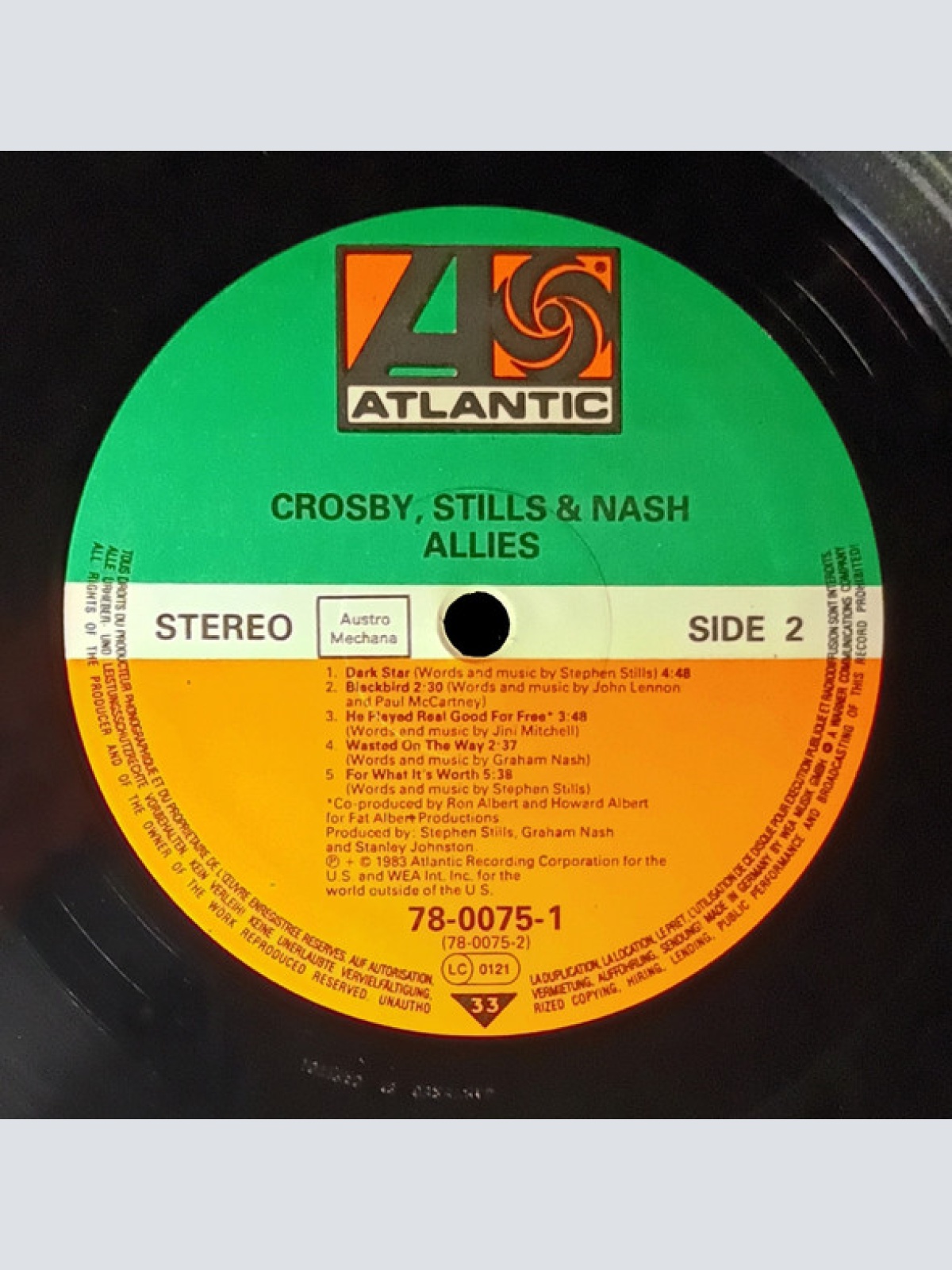 Vinyl / Crosby, Stills & Nash - Allies