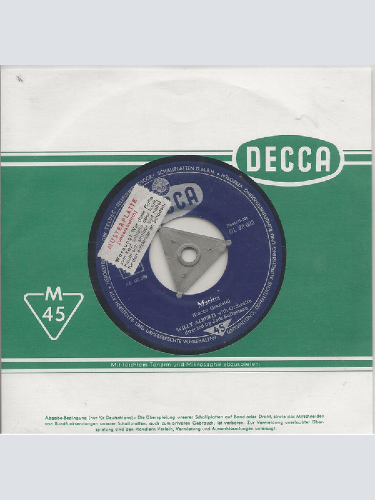 Vinyl / Willy Alberti - Marina